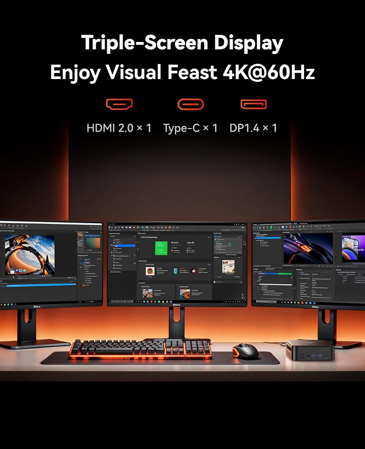 Mini PC mit AMD Ryzen 7 7730U und Radeon Graphics, AMD R7 7730U 16GB 512GB