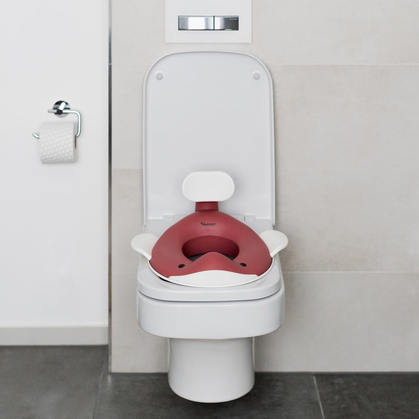 Toilettenaufsatz Wal, Altrosa