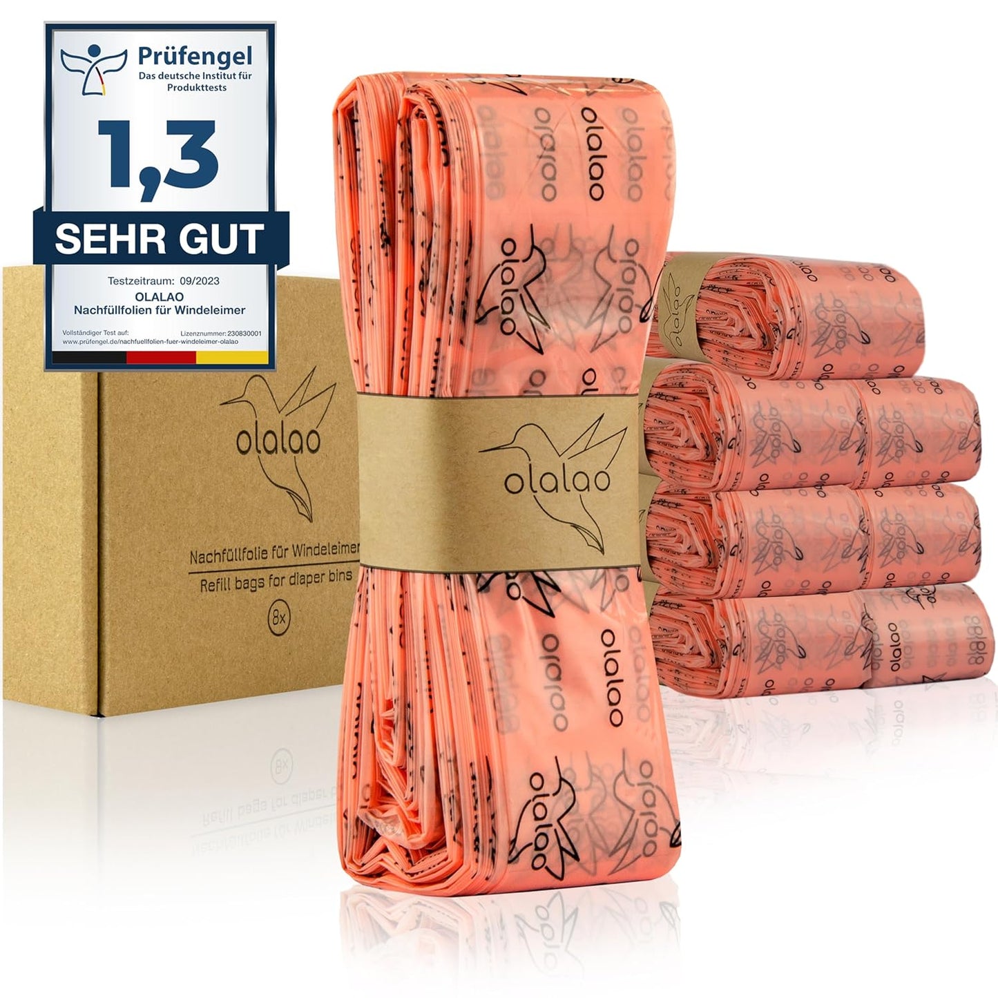 8er Pack Nachfüllfolie für Windeleimer, 1 stück (8er Pack)