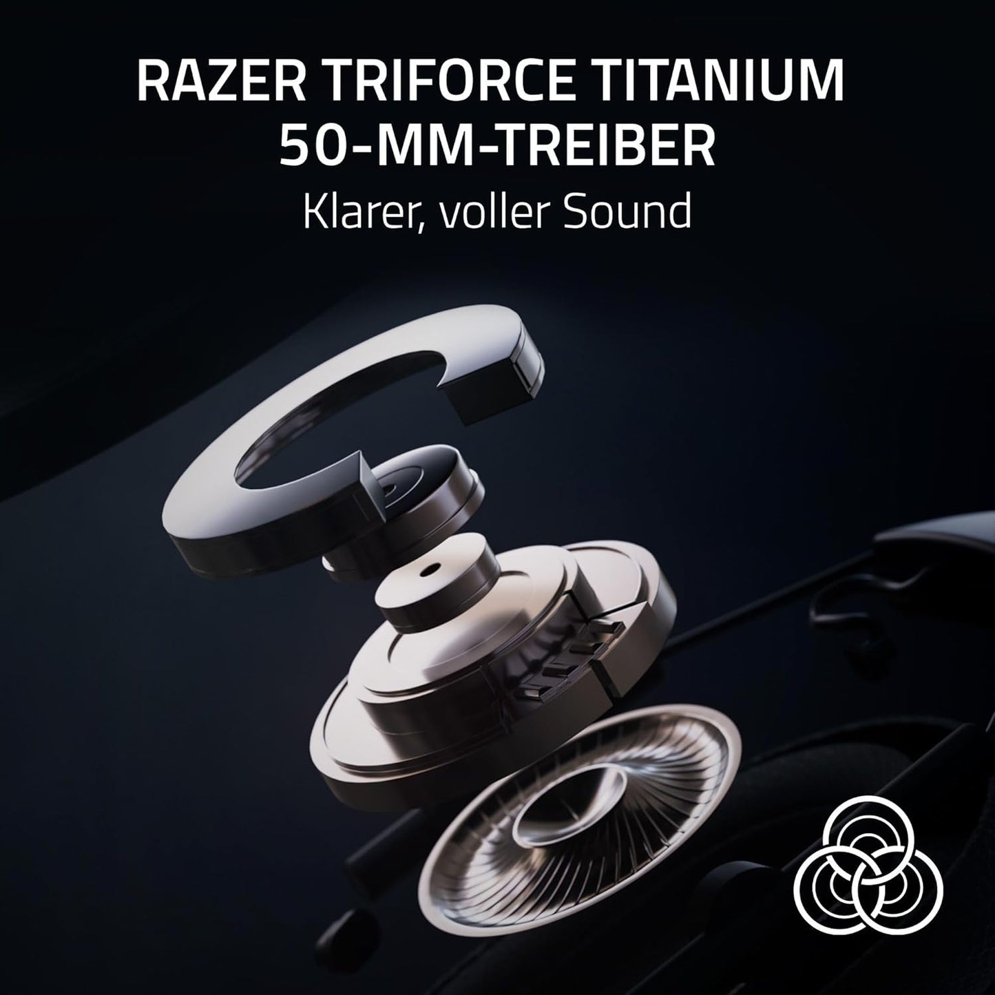 Kabelloses E-Sport Gaming-Headset HyperSpeed, Razer BlackShark V2 HyperSpeed Single Schwarz