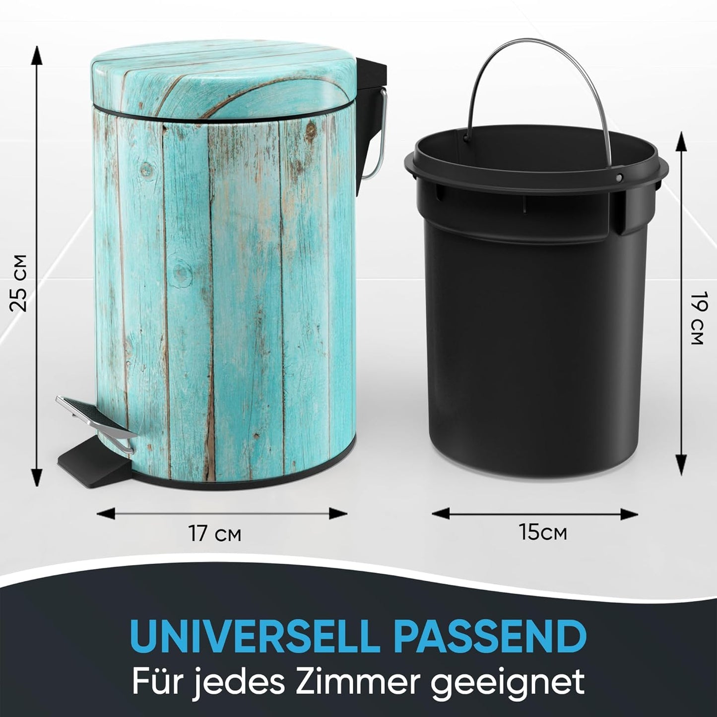 Kosmetikeimer mit Absenkautomatik, Lumber