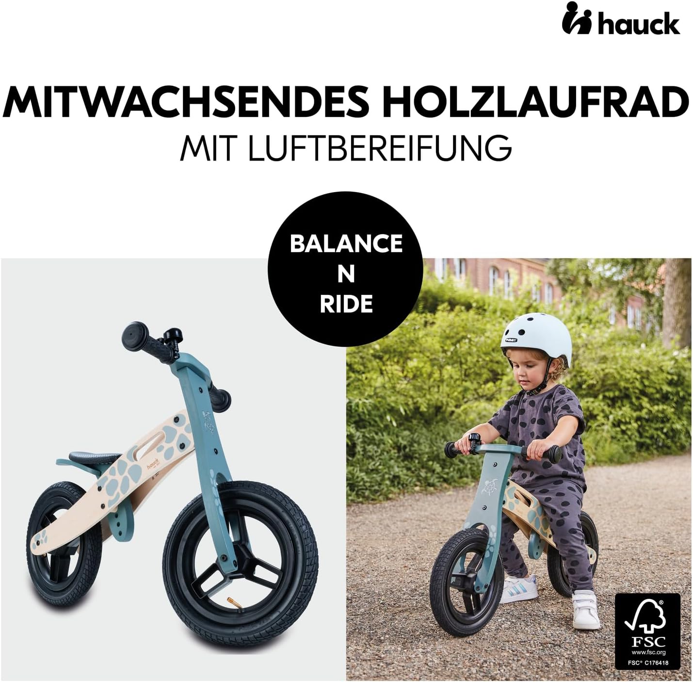 Laufrad Balance N Ride, Turtle