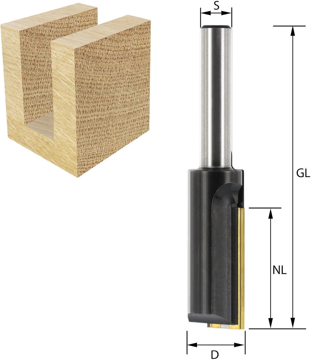 Wendeplatten-Nutfräser, D=20 / NL=50 / GL=94
