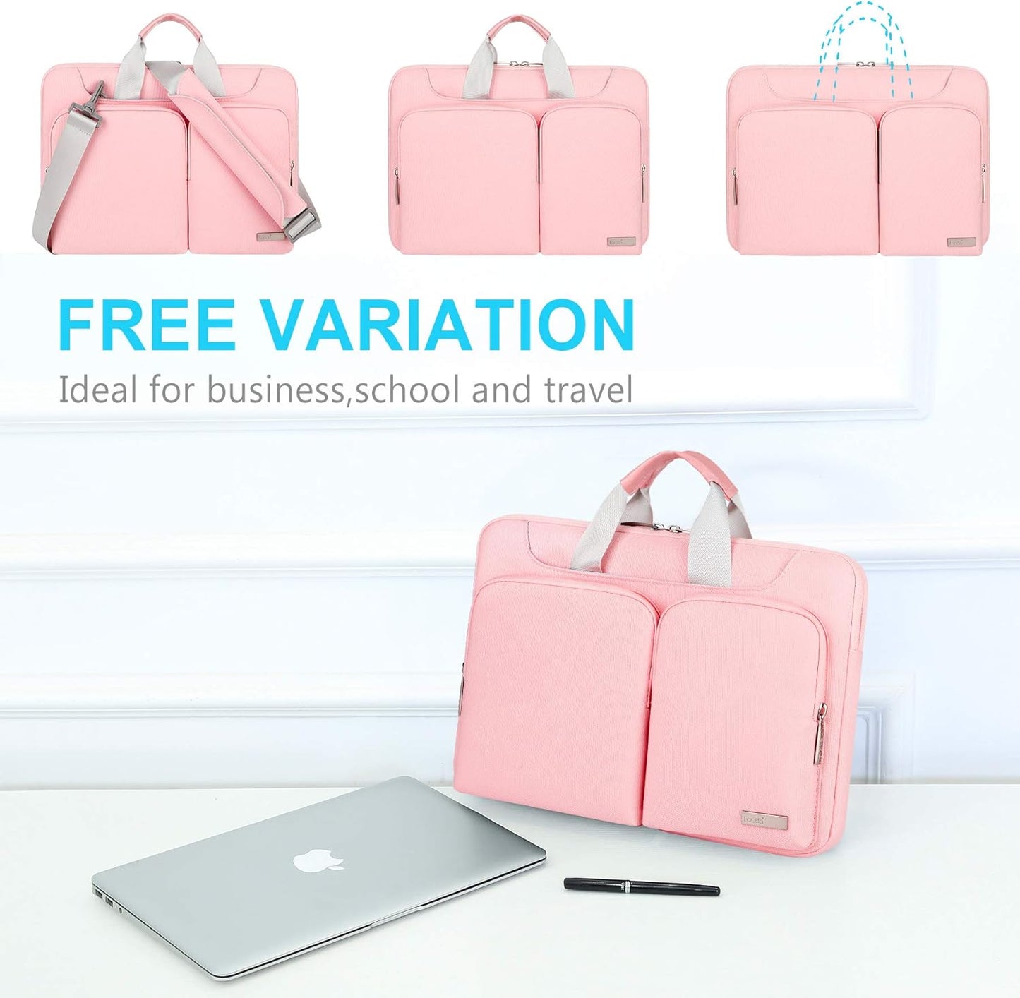 Wasserabweisende Laptoptasche, 13 Zoll Neu MacBook Air Pro Rosa