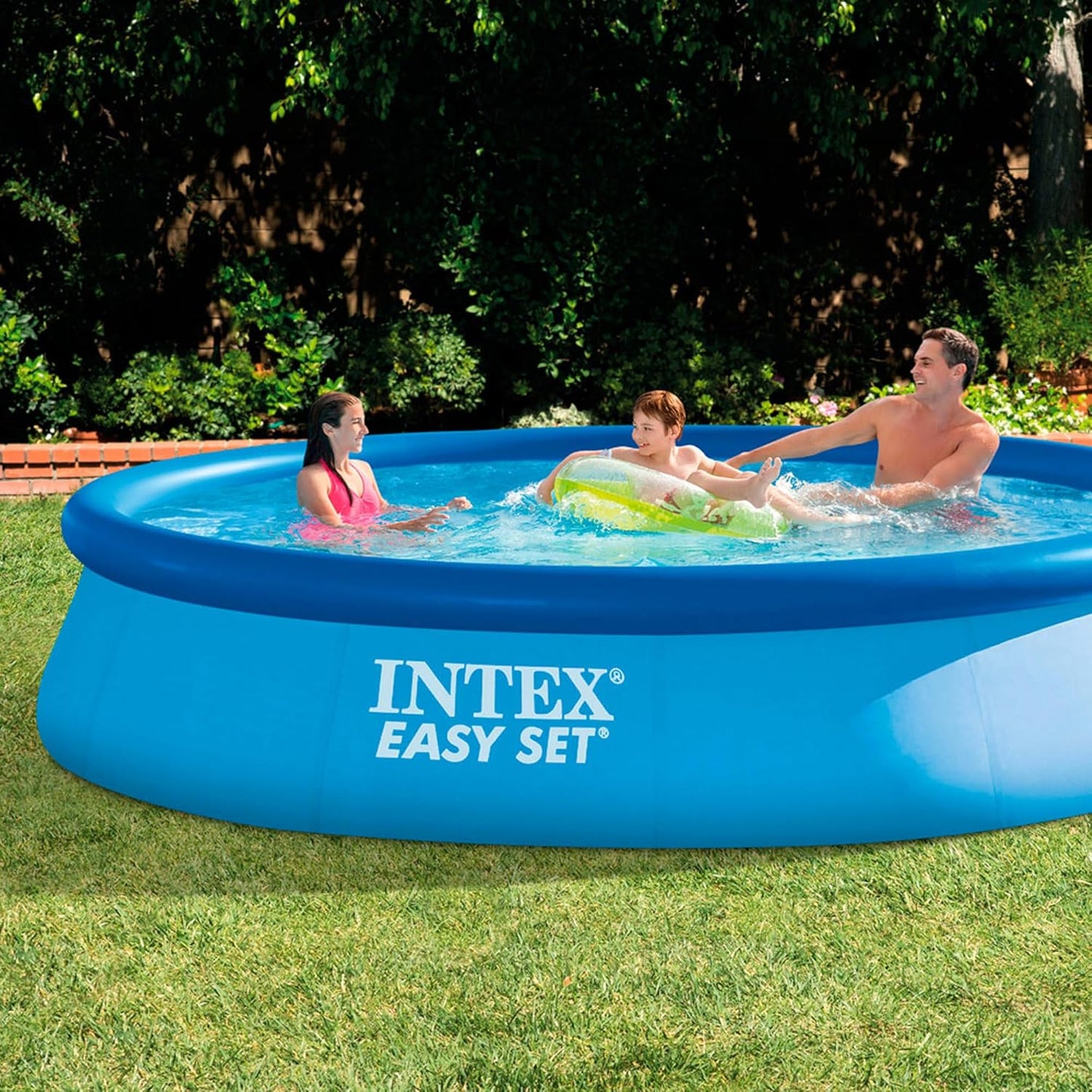 Aufstellpool Easy Set mit Filterpumpe, 396cm x 84cm Aufstellpool (mit Filter)