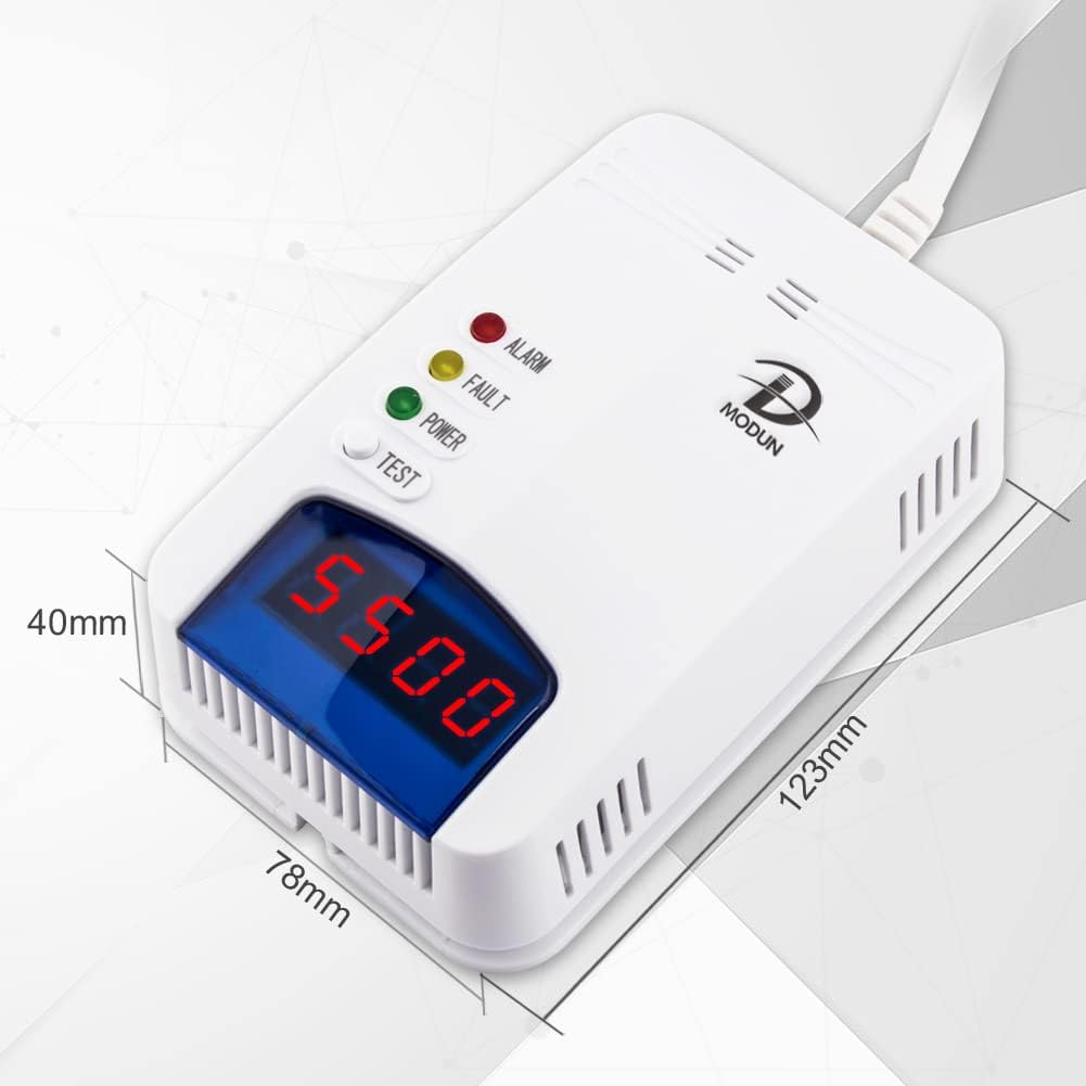 Gasmelder mit akustischem Alarm und LED Anzeige