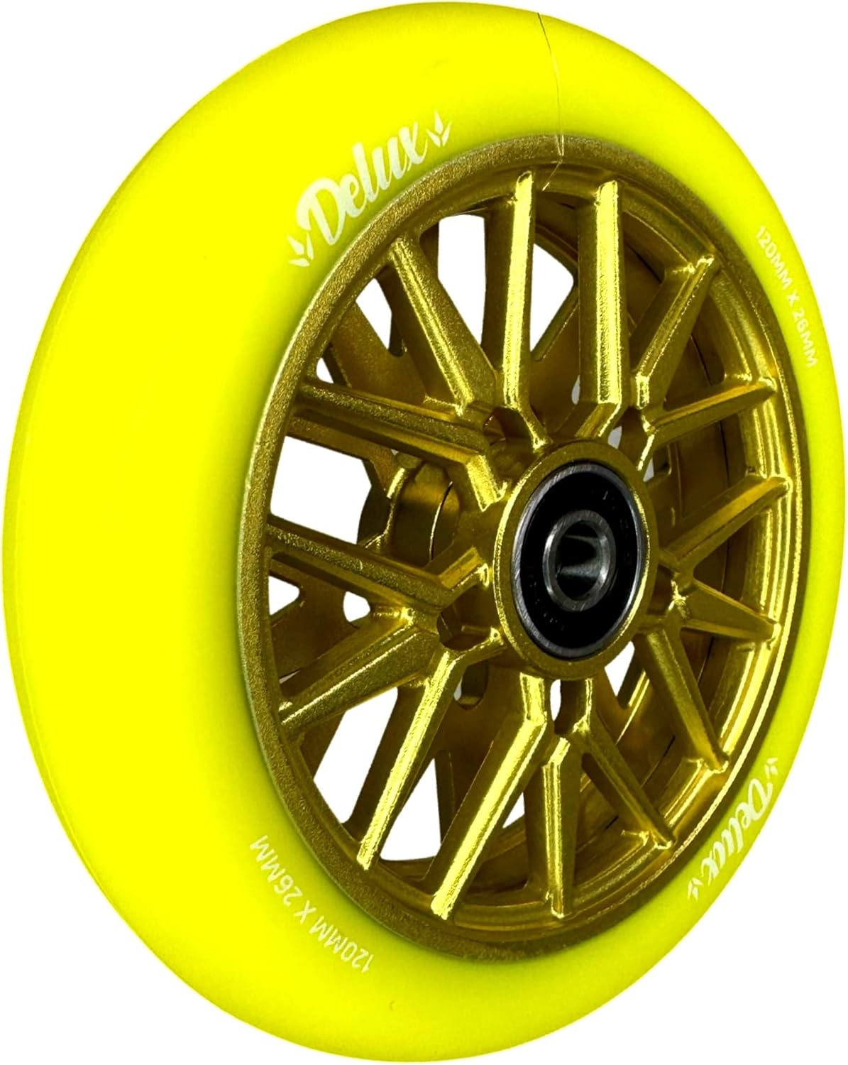 Hollow Core Stunt-Scooter-Rad, 120mm, Deluxe Gold / Gelb 120mm