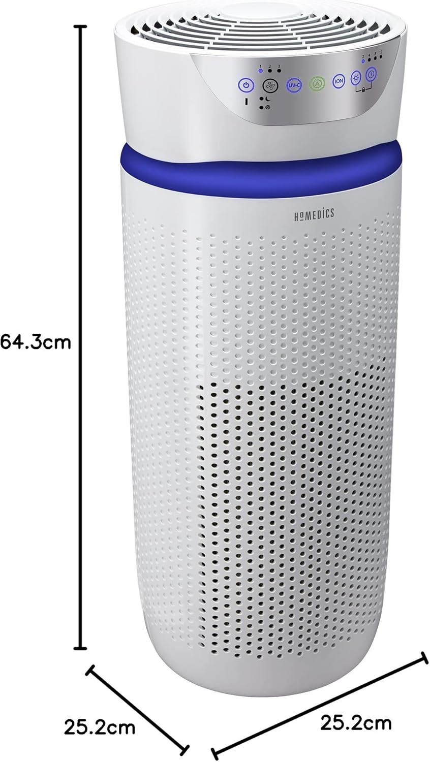 5-in-1 HEPA-Luftreiniger mit Aktivkohlefiltersystem, 5 in 1 Deluxe