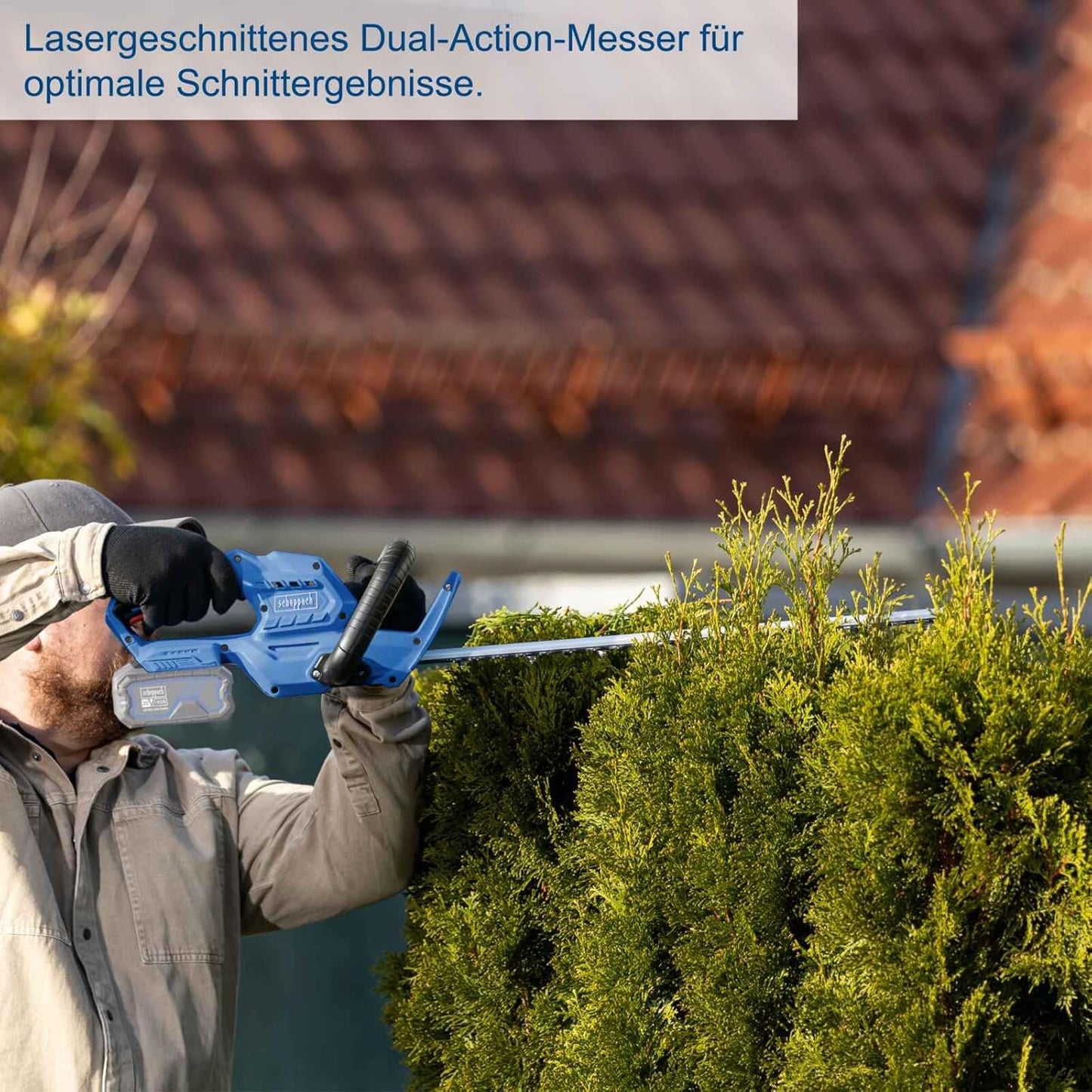 Akku-Heckenschere C-HT570-X, mit 2Ah Akku & Ladegerät