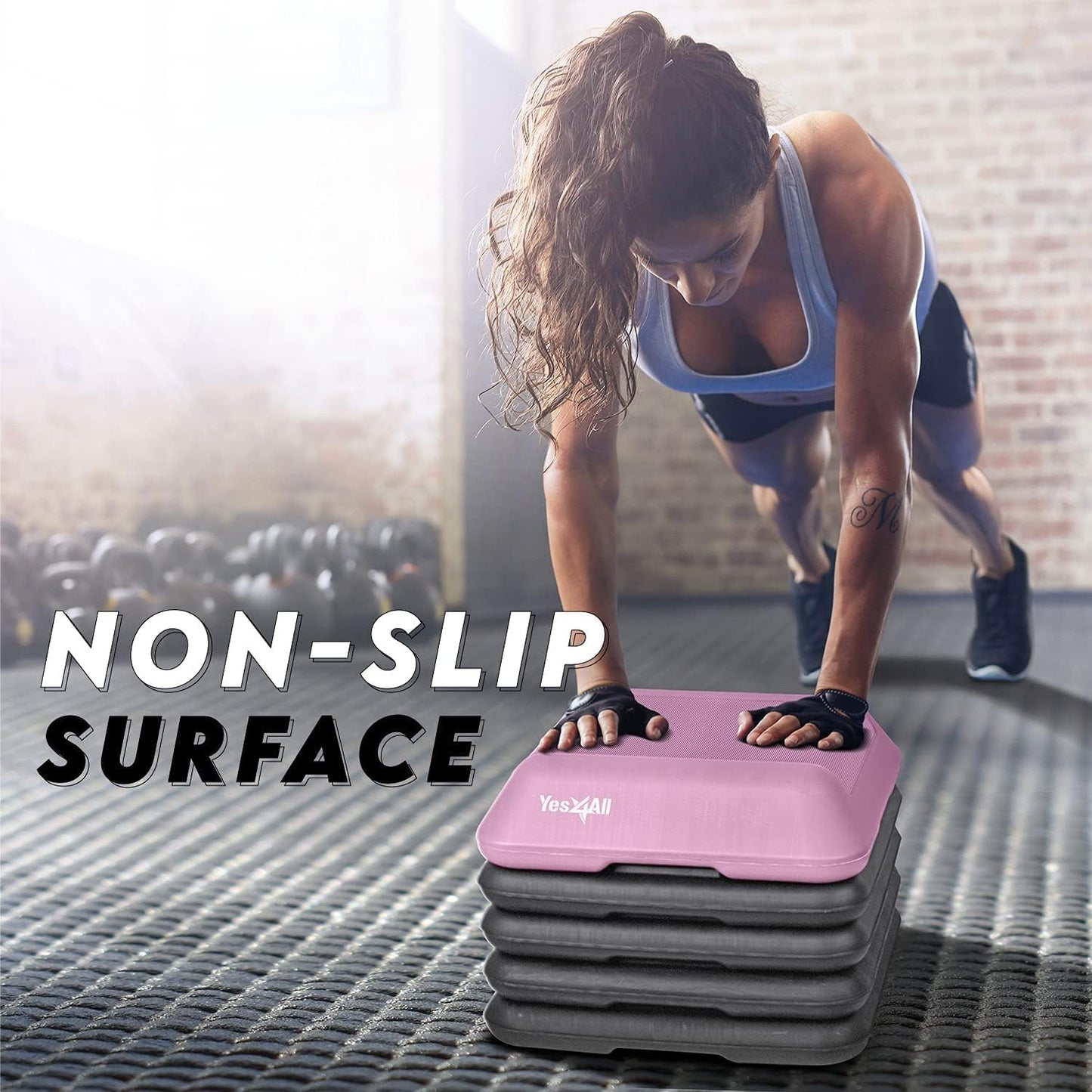 Aerobic Stepper, J. High Step - Rosa/Grau