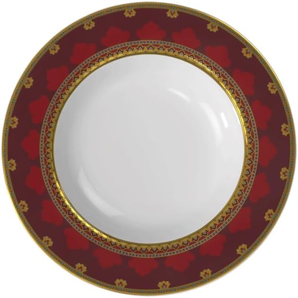 Samarkand Accessories, 24 cm Weiss / Rot