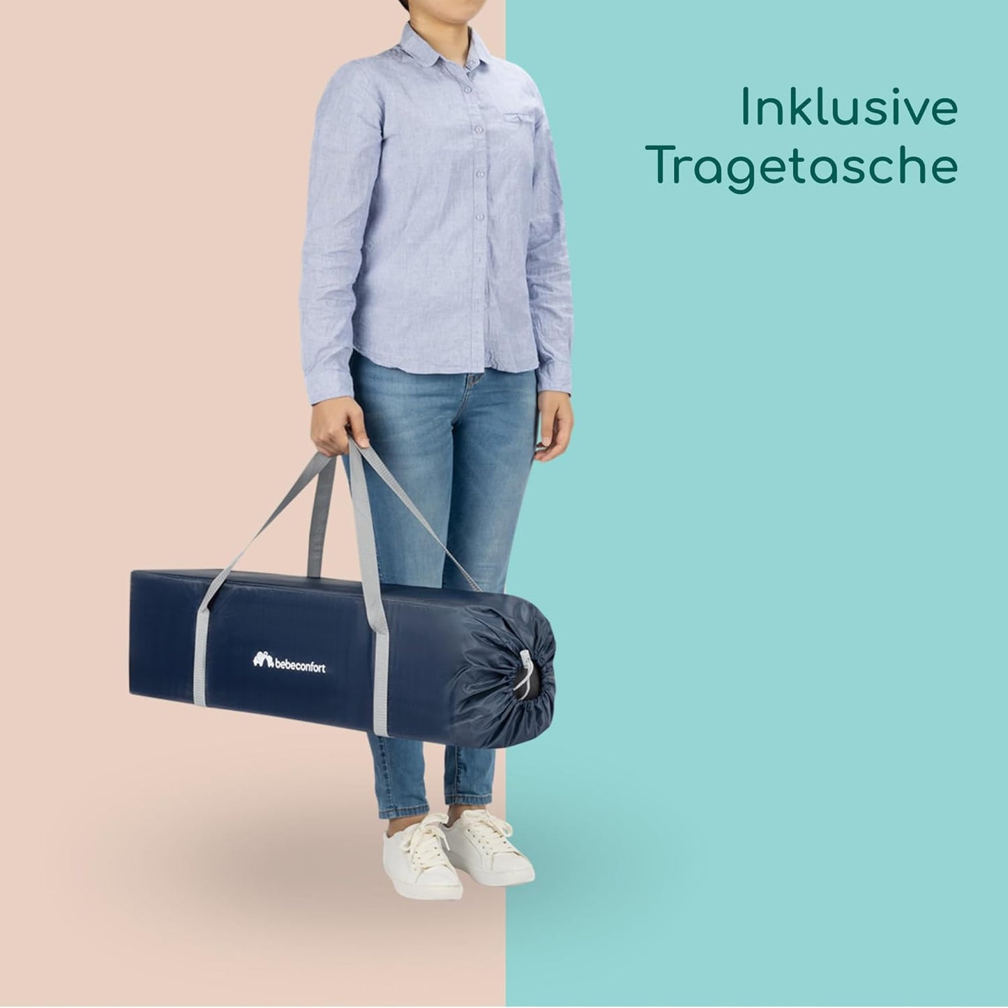 Sweet Dreams Baby Reisebett, kompakt klappbar, Sweet Dreams Navy Blue