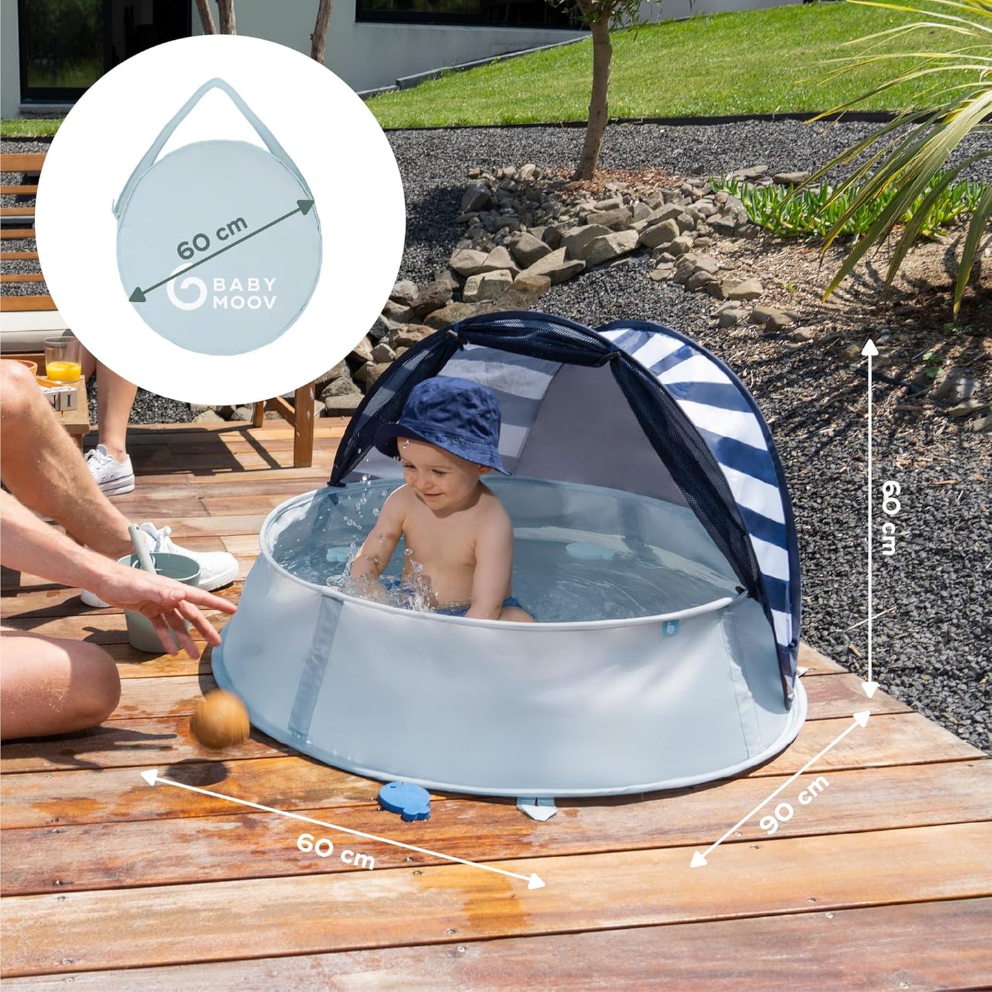 3in1 Strandmuschel Aquani, Marinière