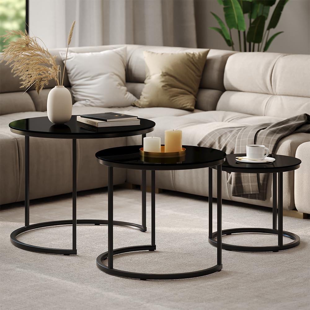 Couchtisch-Set Montreal, Glas 3er Set