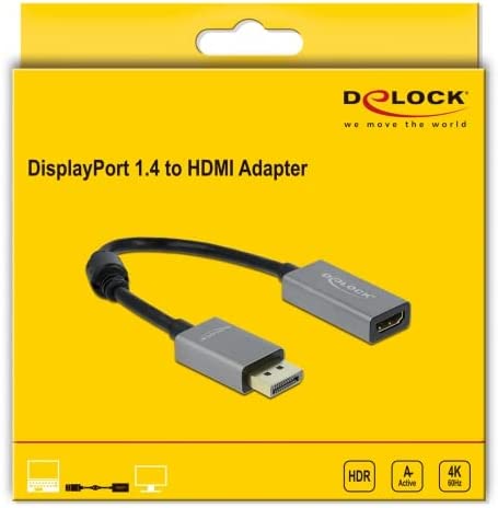 Aktiver Adapter Displayport 1.4 > HDMI Buchse 4K 60Hz