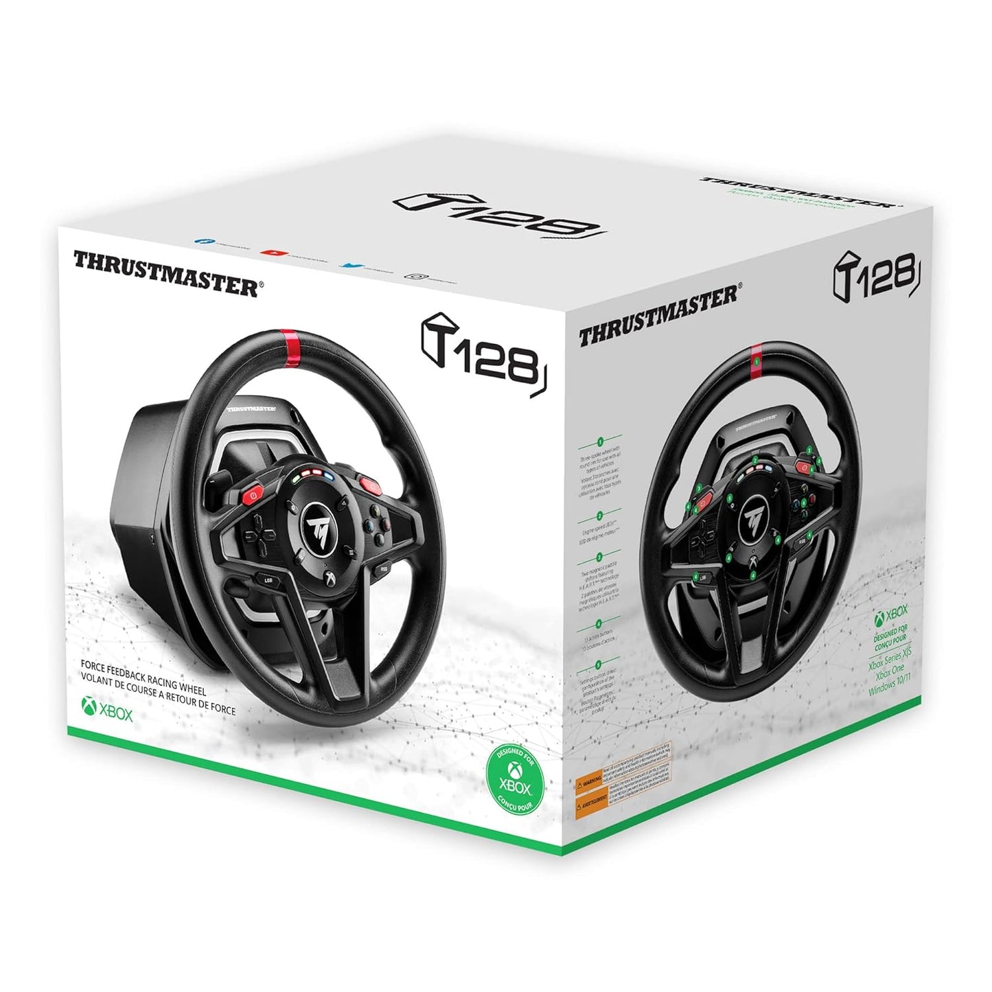 Force-Feedback-Rennlenkrad T128 mit Magnetpedalen