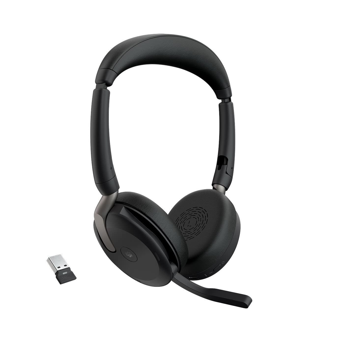 Evolve2 65 Flex, Kein kabelloses Ladegerät USB-A Adapter - Kein kabellosem Ladegerät Optimiert für Microsoft Teams