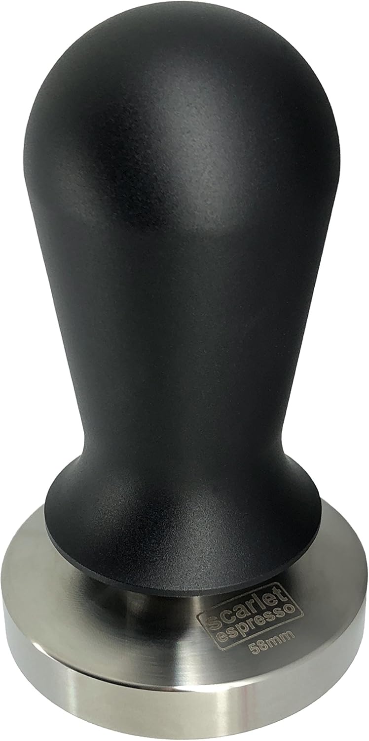 Espresso Tamper Perfetto mit Kalibrierung, 49 mm Schwarz