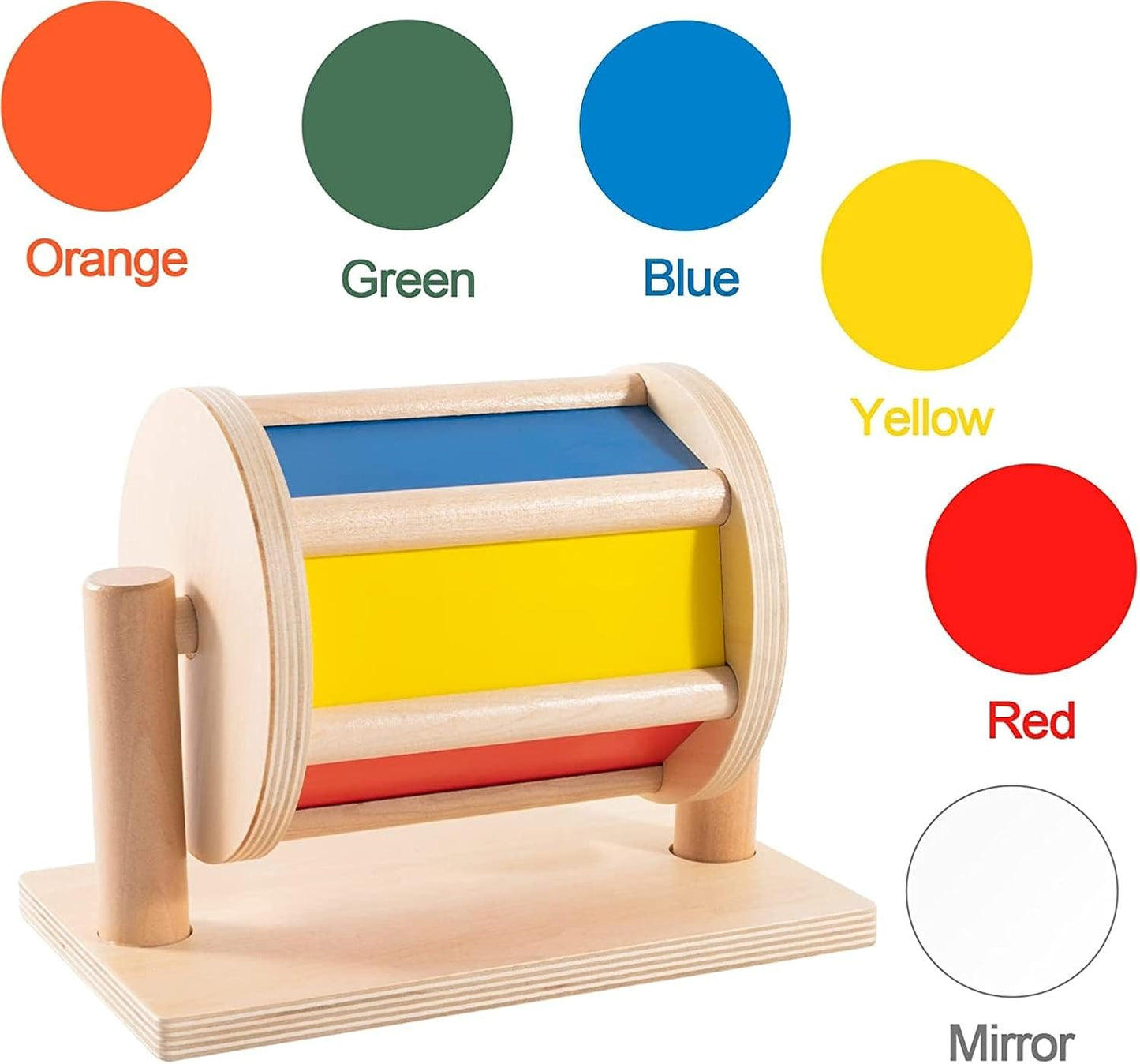 Montessori Spinning Drum Spielzeug, B