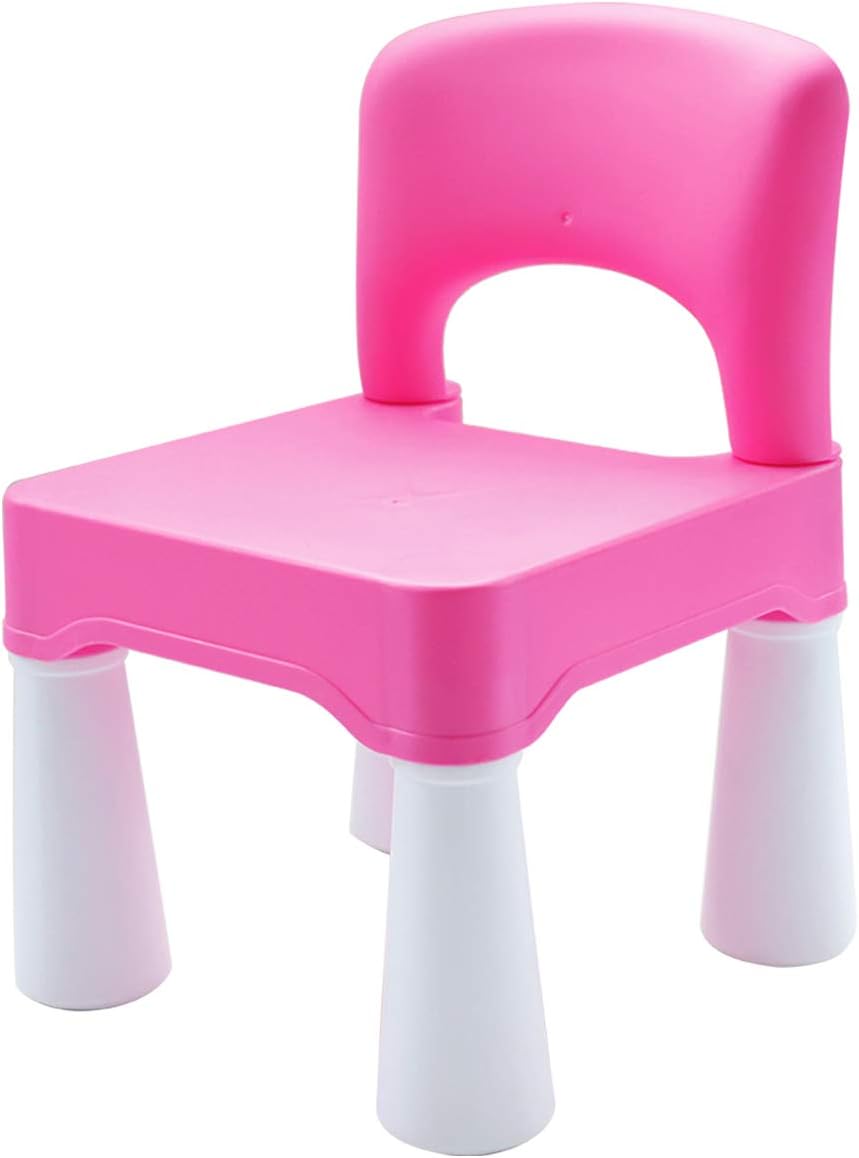 Kinderstuhl mit ergonomischer Rückenlehne, Rosa