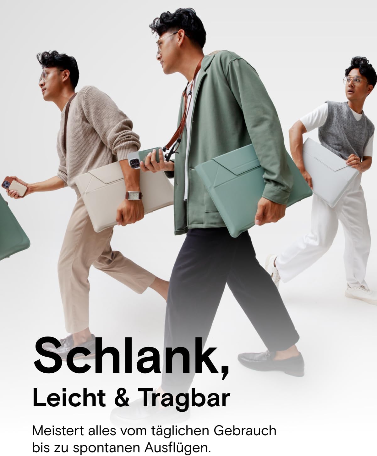 Laptoptasche & Ständer für 13,3 Zoll Laptops, Schwarz 13,3"