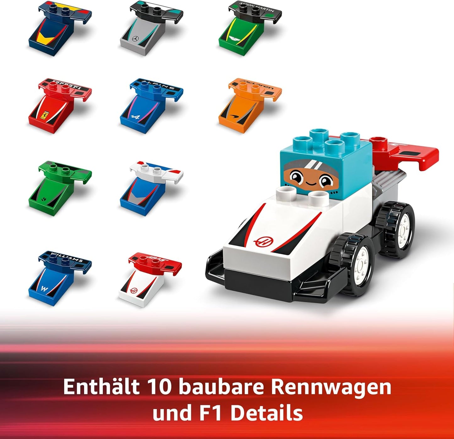 F1 Team Rennautos mit Rennfahrern