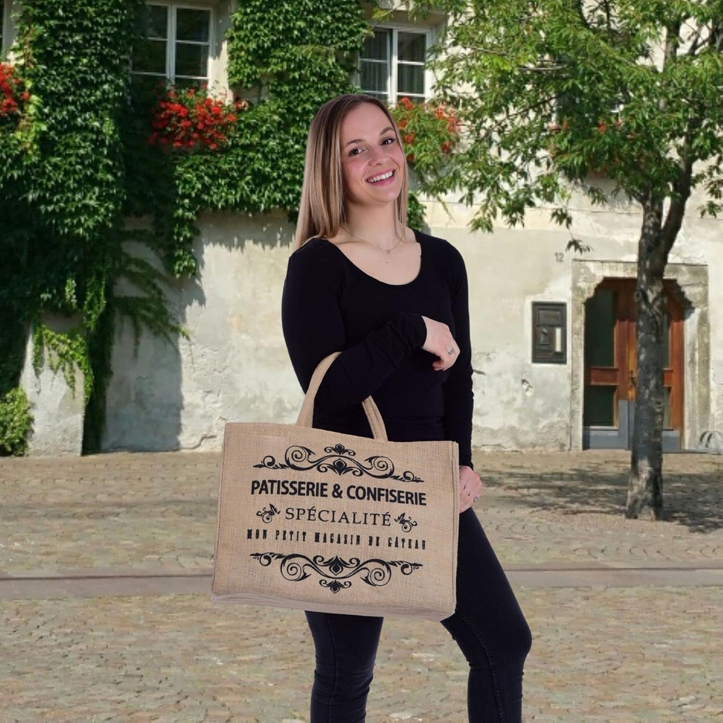 Jute Shopper - Einkaufstasche, Beige