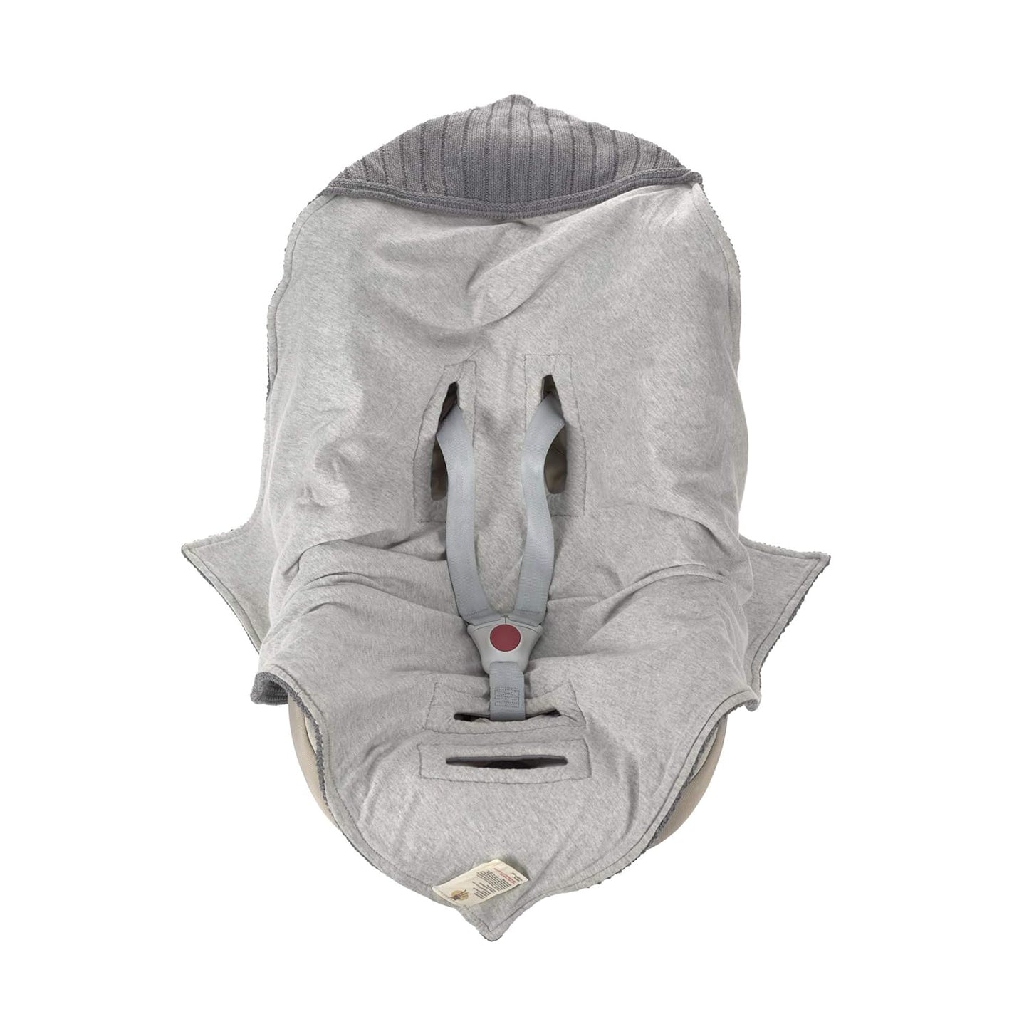 Baby Strickdecke mit Kapuze, für 3-Punkt-Gurtsysteme, Anthracite
