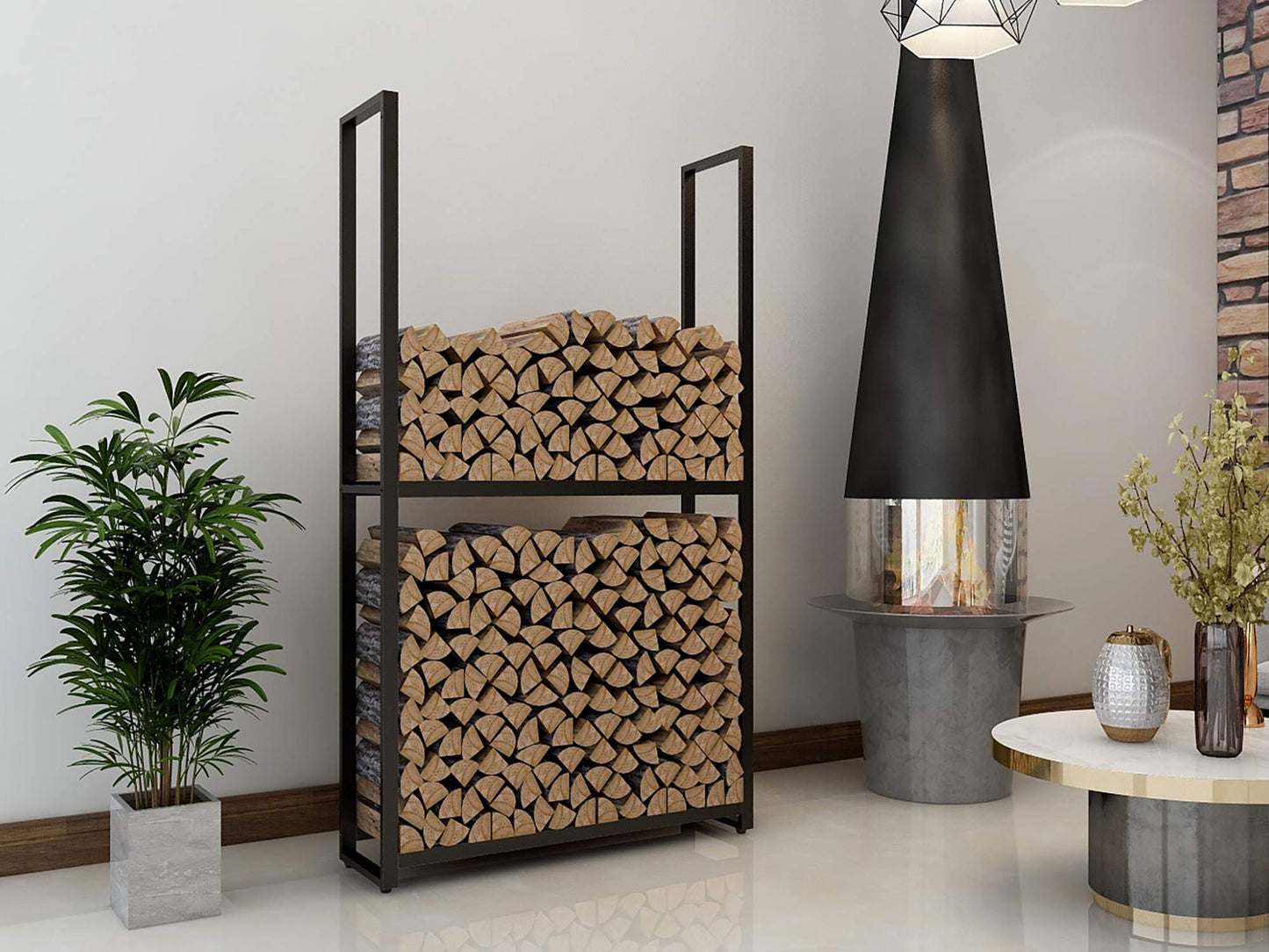 Kaminholzregal, H150xB65xT25cm