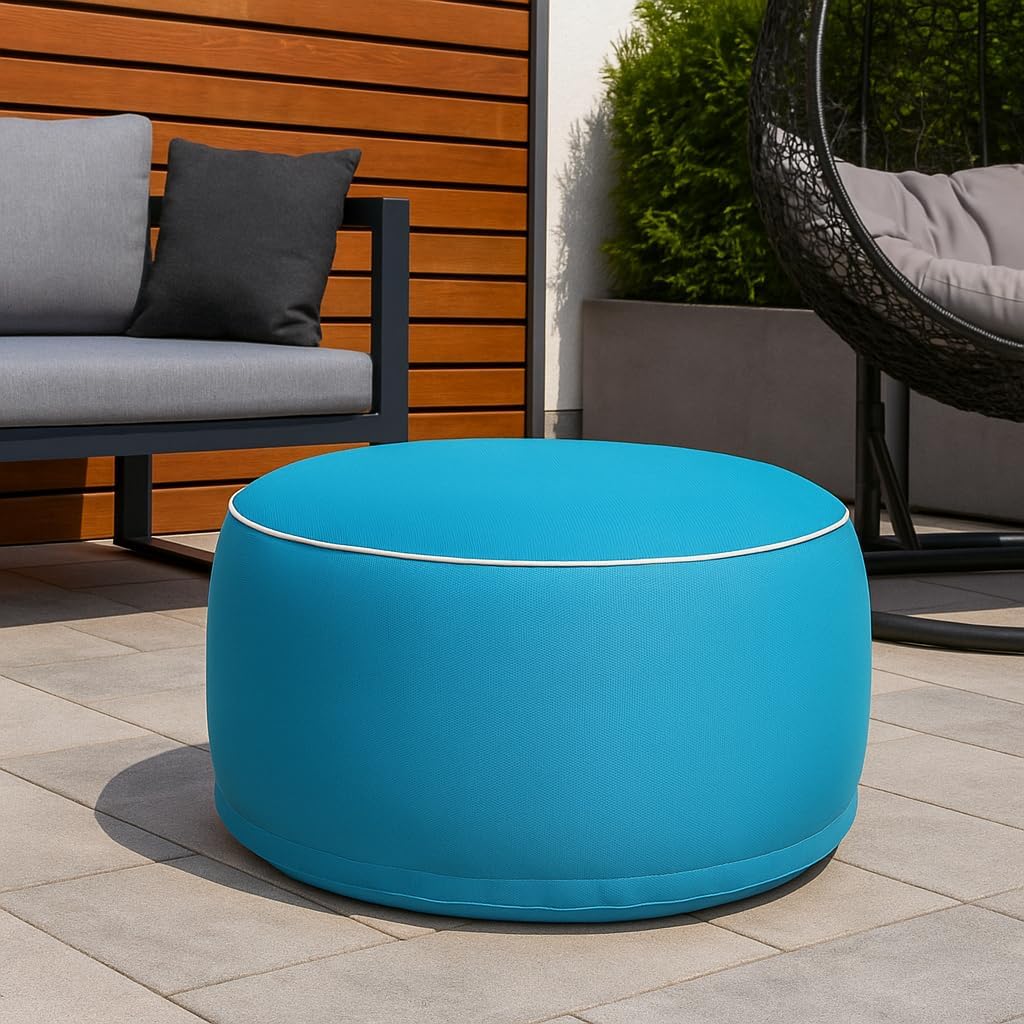 Aufblasbarer Outdoor-Sitzhocker, Aqua