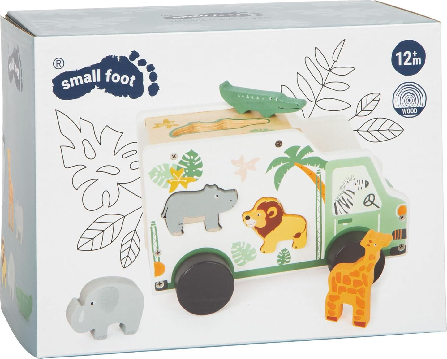 Steckspiel Safari-Auto mit Figuren, Steckspiel Auto