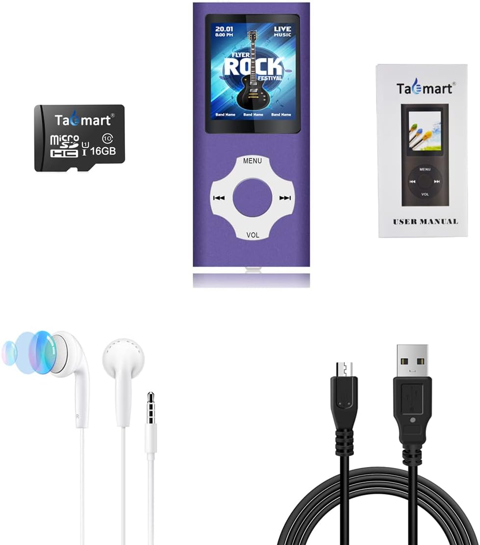MP3/MP4 Musik- und Mediaplayer, Violett