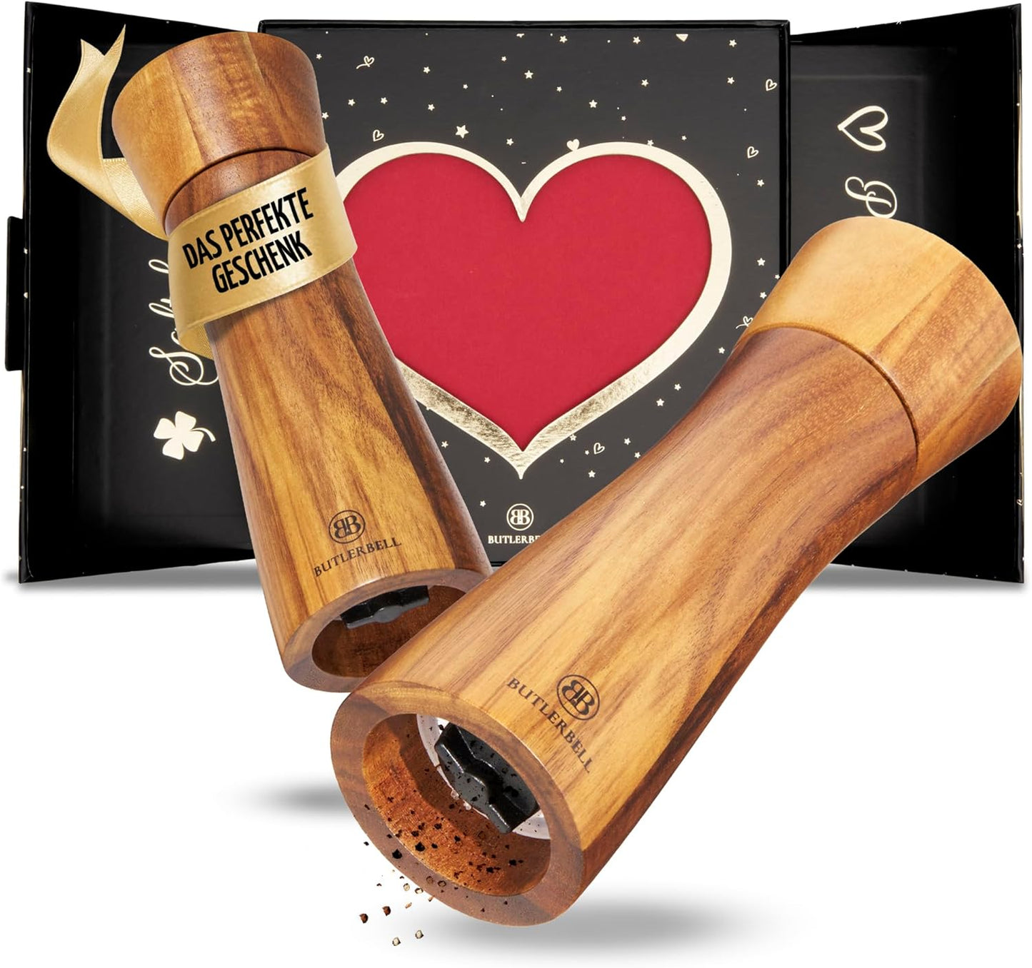 Salz- und Pfeffermühlen-Set in Geschenkbox, Engel