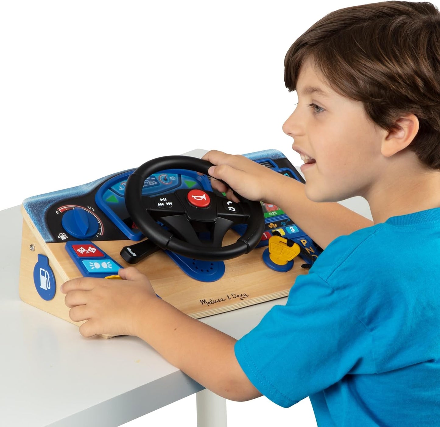 Holz-Armaturenbrett mit Soundeffekten für Kinder ab 3, Classic