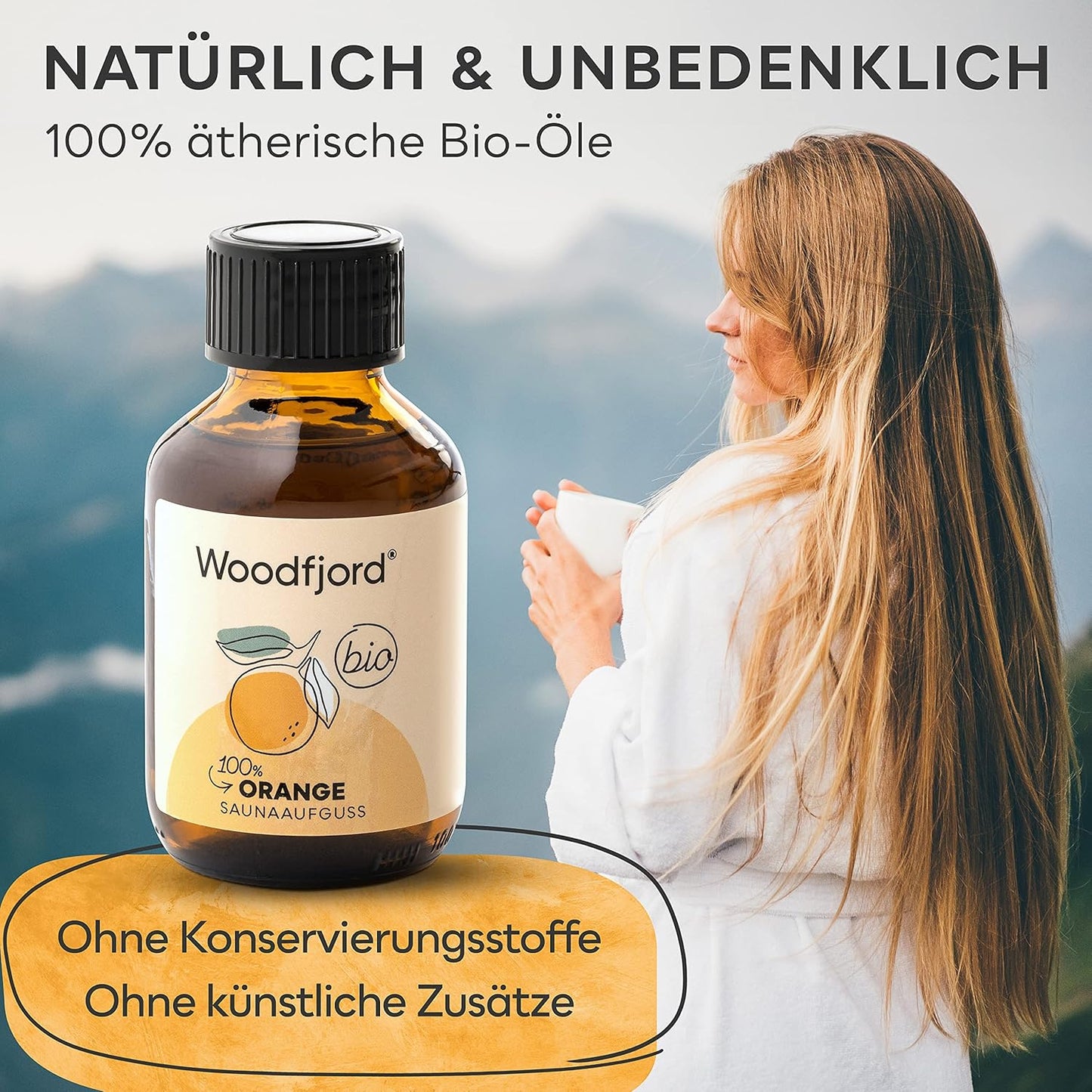 Saunaaufgussmittel Orange, Orange (Bio) 1er Verpackung