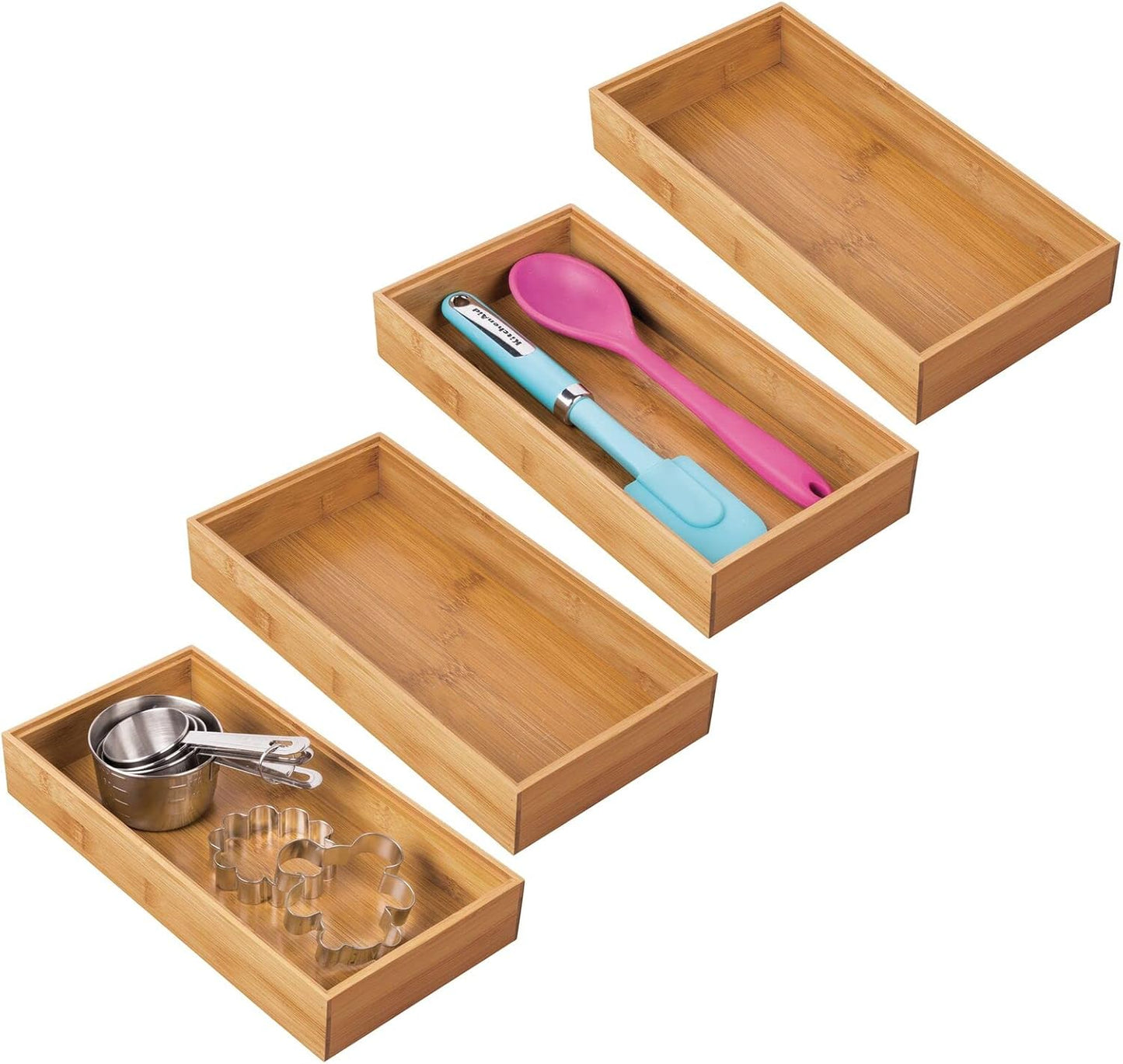 4er-Set Aufbewahrungsbox für die Küche, 30,5 x 15,2 x 5,1 cm