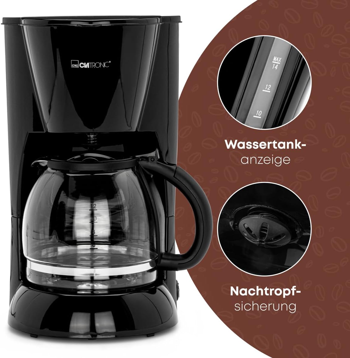 Kaffeemaschine KA 3473, Schwarz