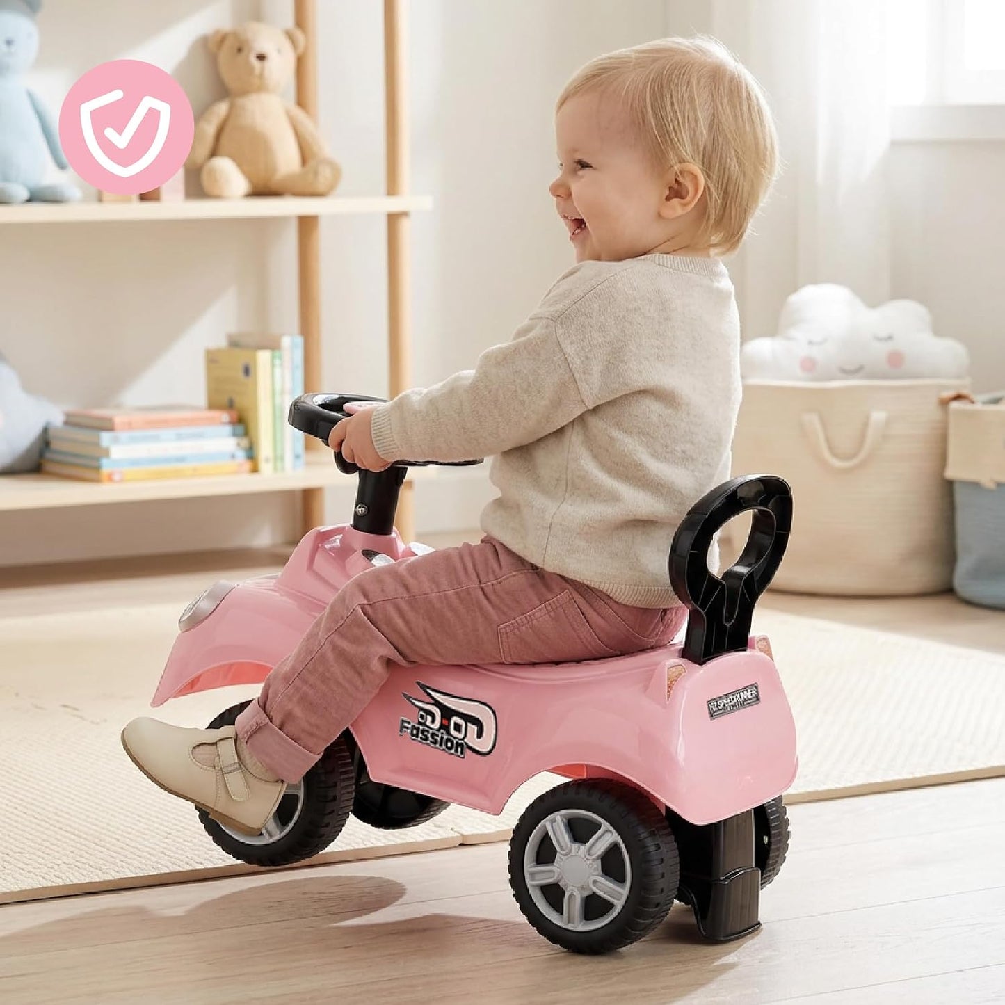 Rutschauto & Lauflernwagen für Kinder, Rosa