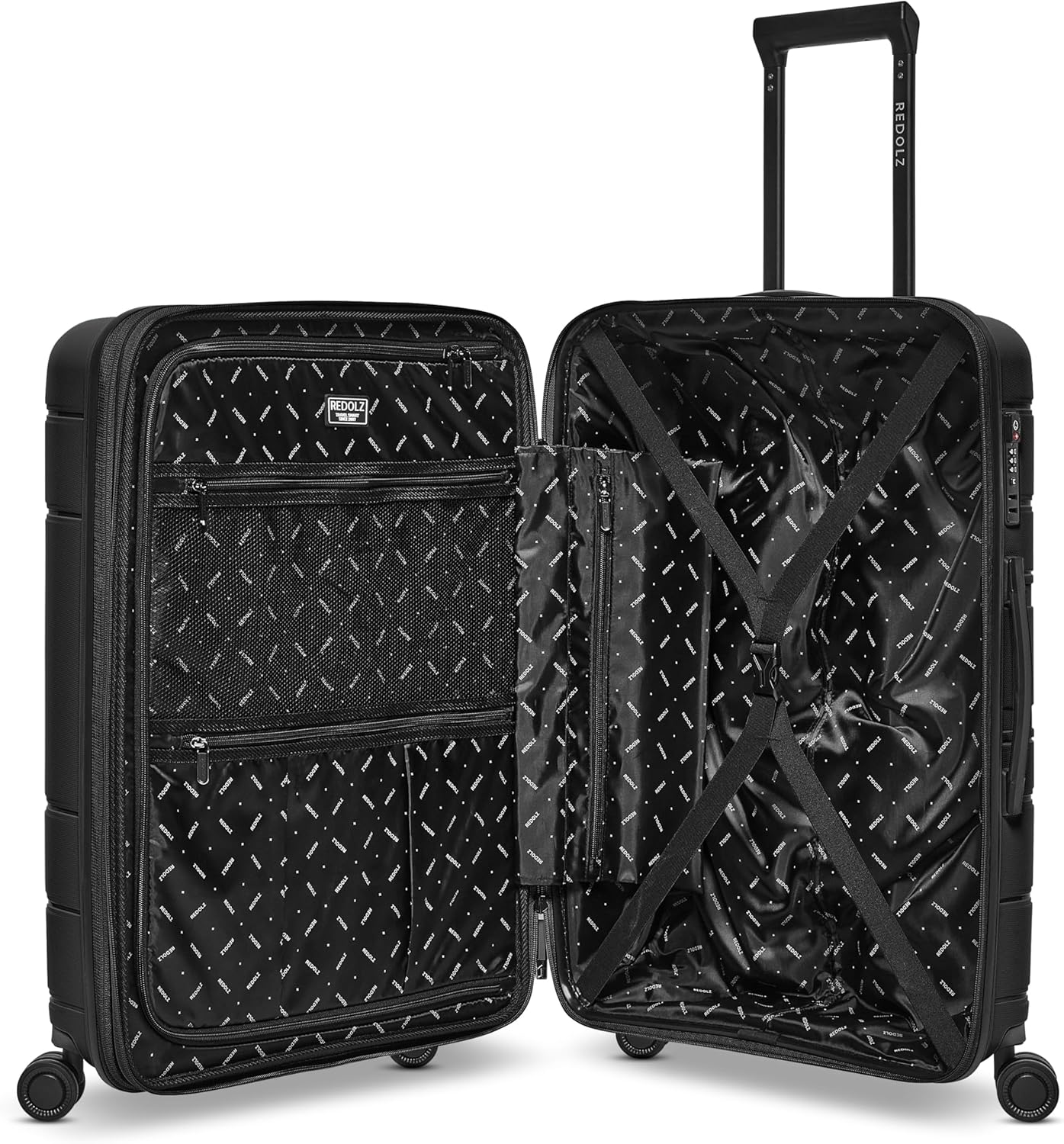 Essentials 11 Hartschalenkoffer-Set mit Dehnfalte, 3-teilig, Schwarz Kofferset+ (3-teilig) erweiterbar