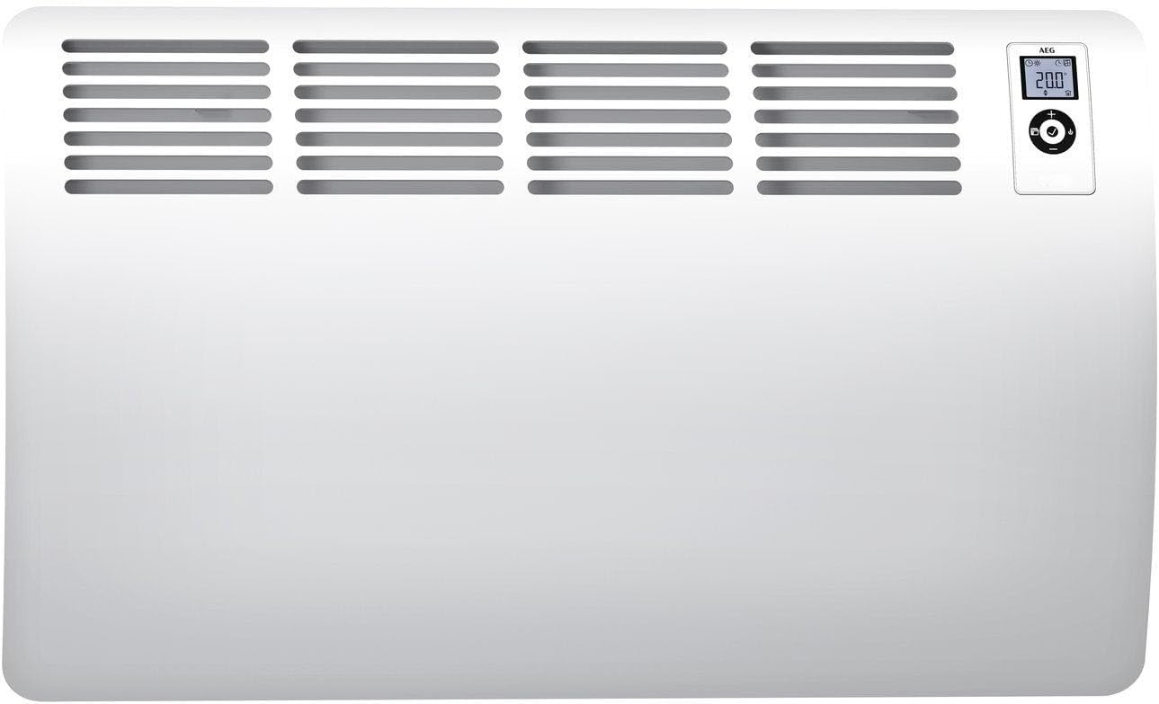 Wandkonvektor WKL 2000 Comfort, für ca. 25 m² / Aluminiumfront und 120-Min.-Timer