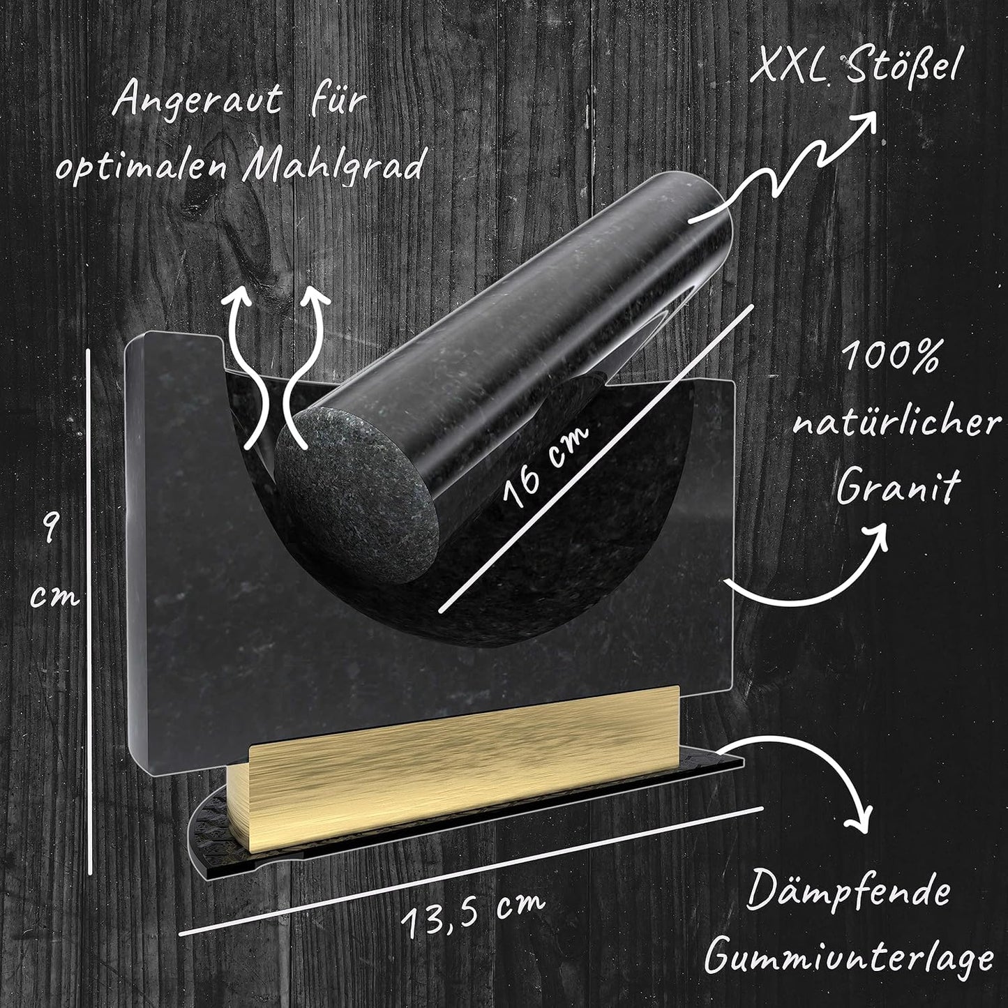 Mörser und Stössel aus Granit