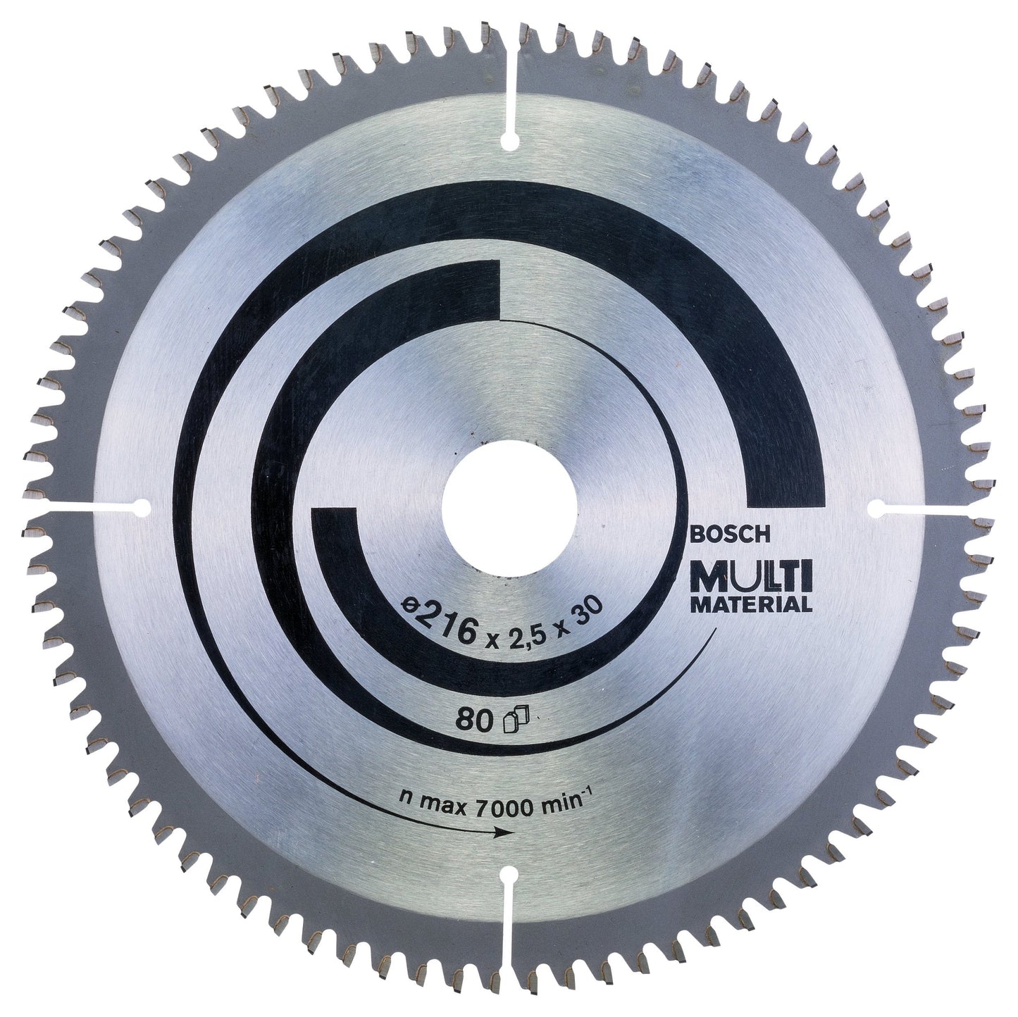 Kreissägeblatt Multi Material, 216 x 2.5/1.8 x 30 mm 80 Zähne