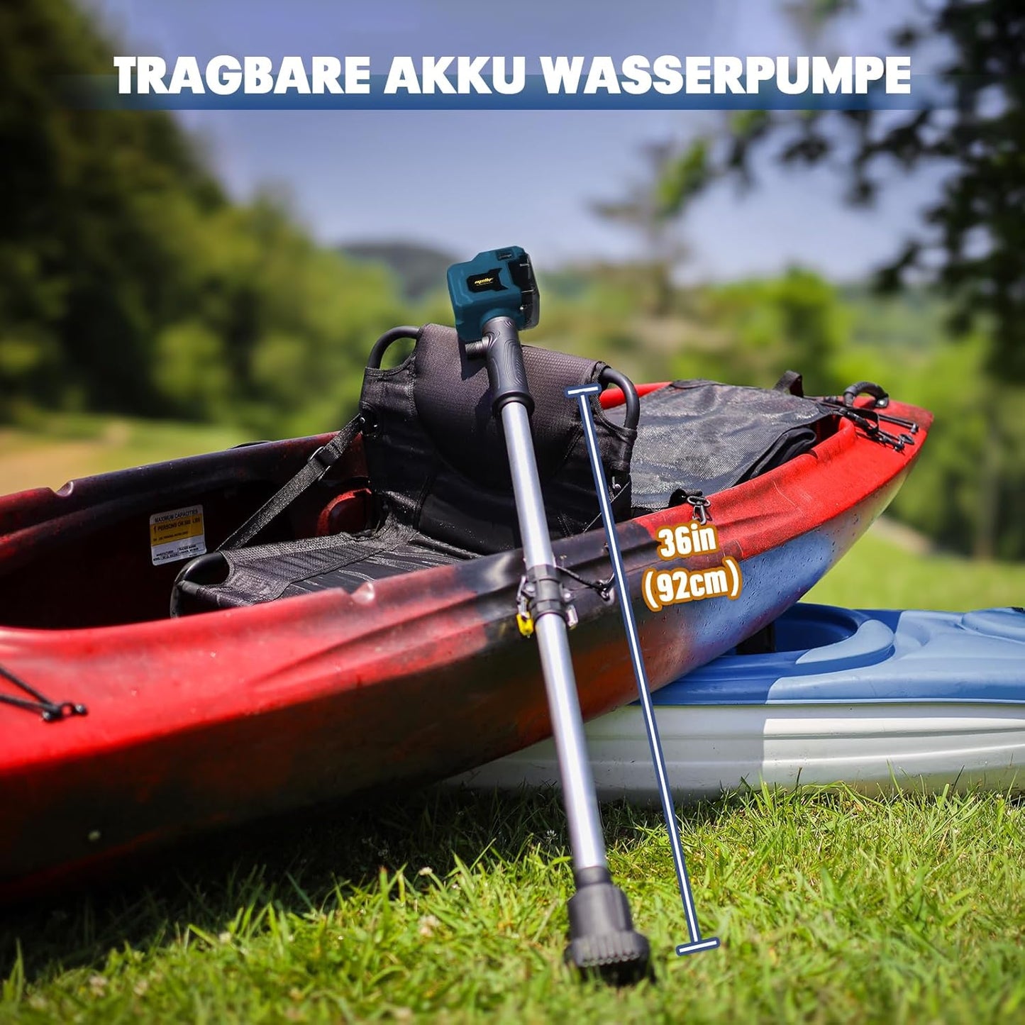 Akku Regenfasspumpe mit bürstenlosem Motor