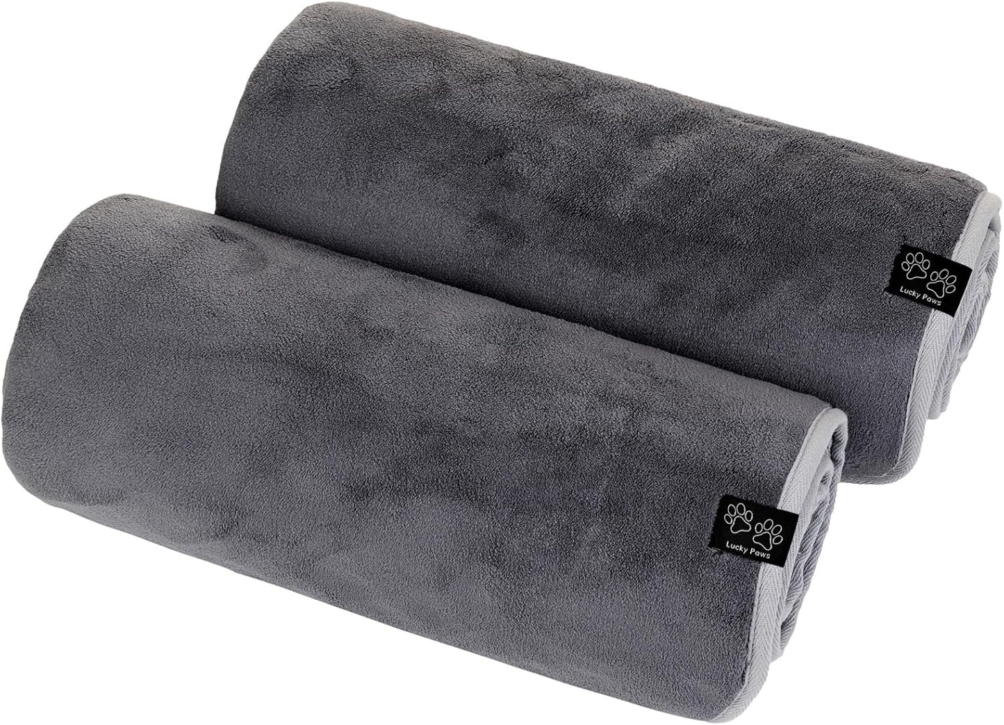 Hundehandtuch Set, Pack of 2 Grau