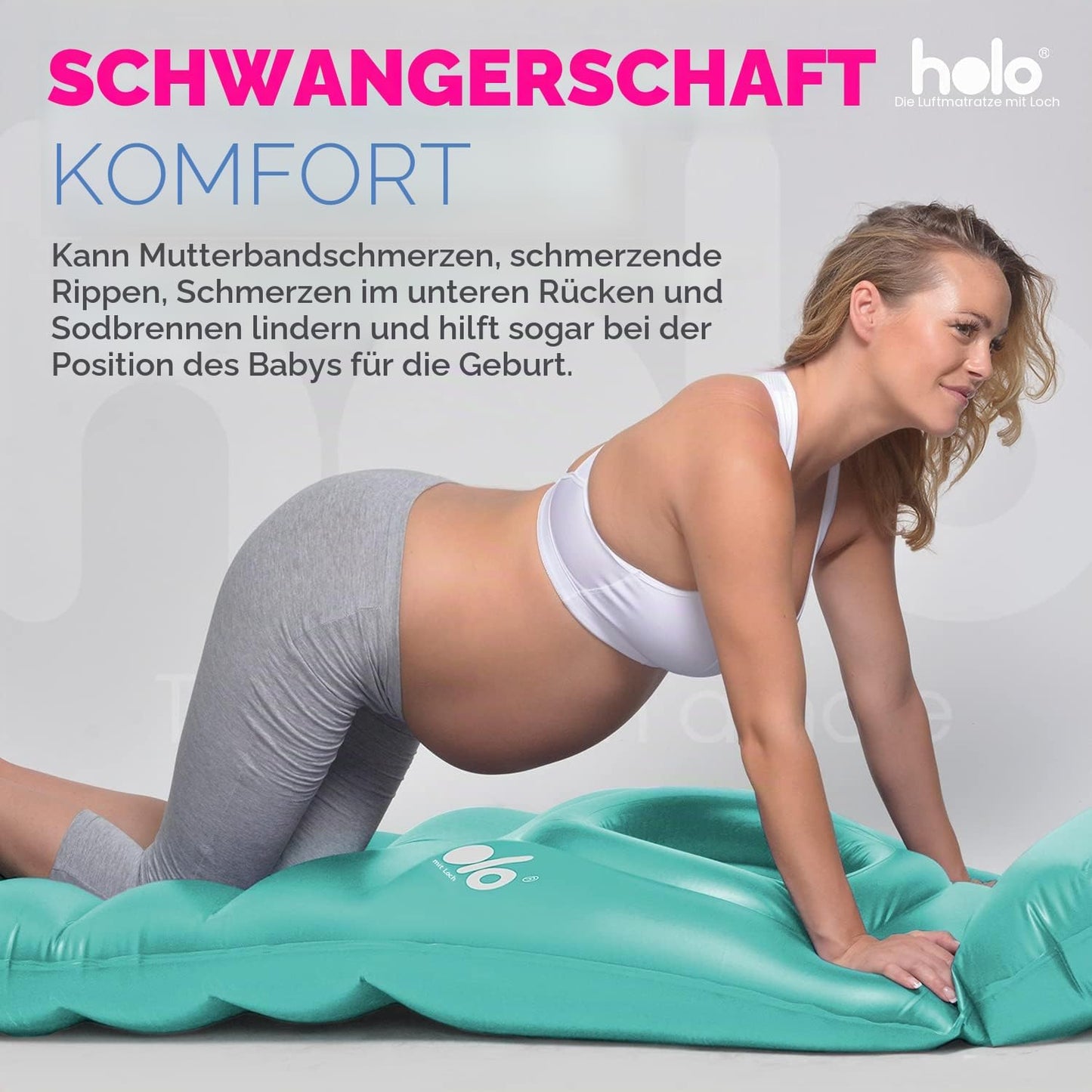 Aufblasbares Schwangerschaftskissen, Mint