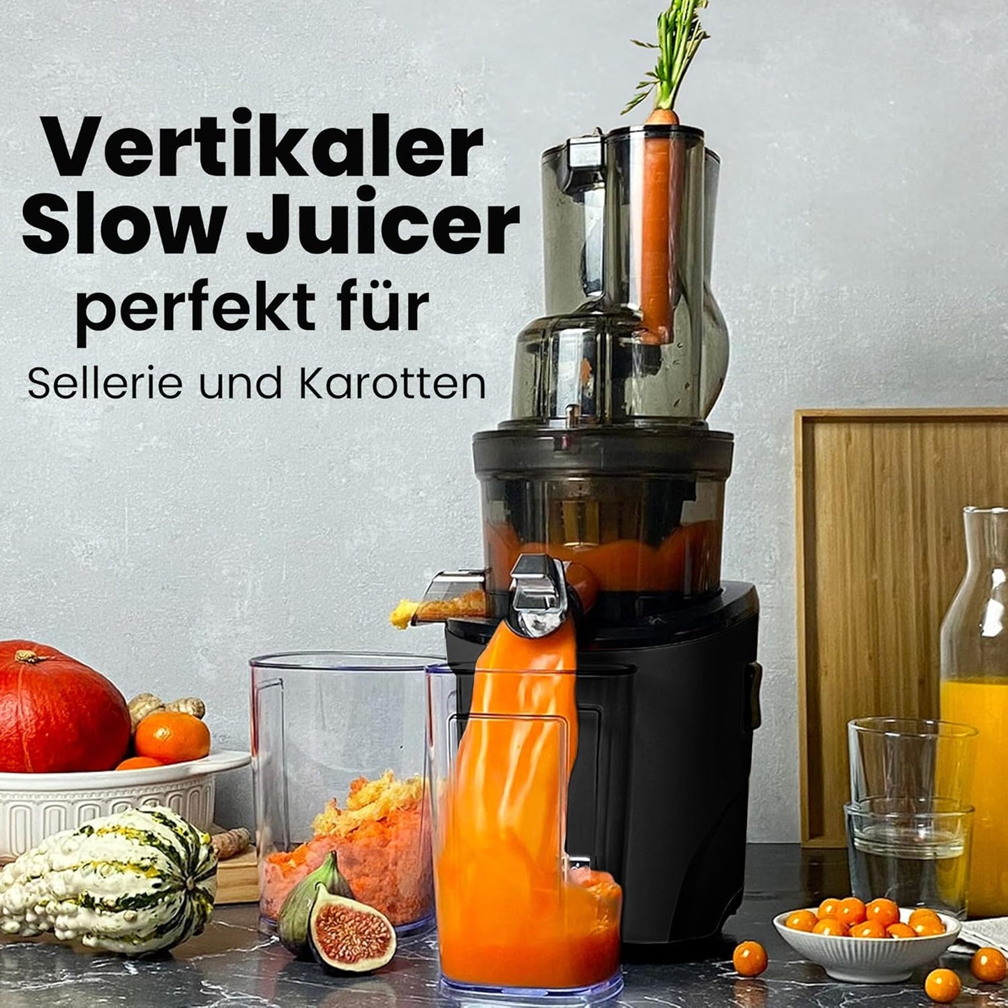 Slow Juicer REVO830, Mattschwarz