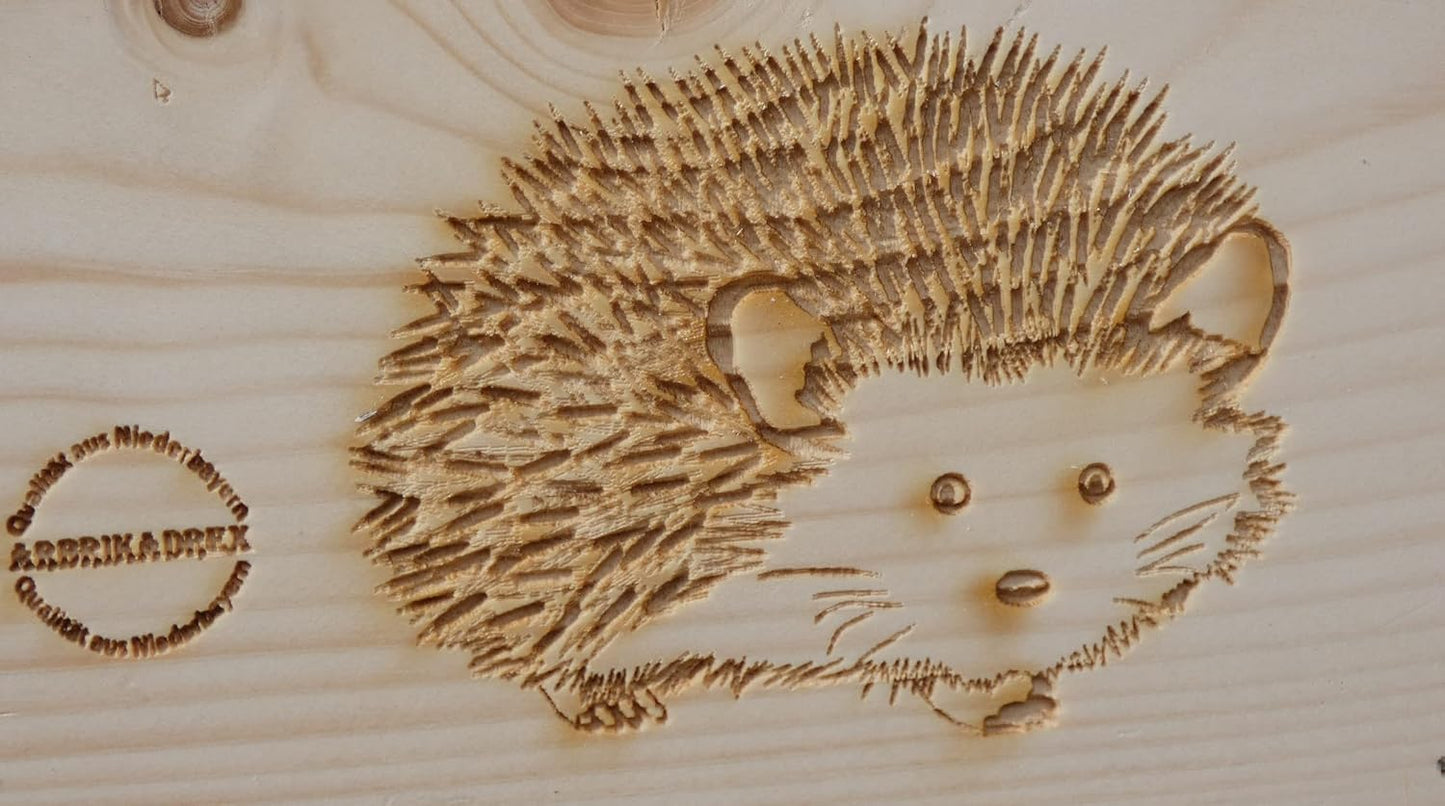 Igelhaus mit Rattenklappe und Boden, Igelhaus 3x von Hand Imprägniert