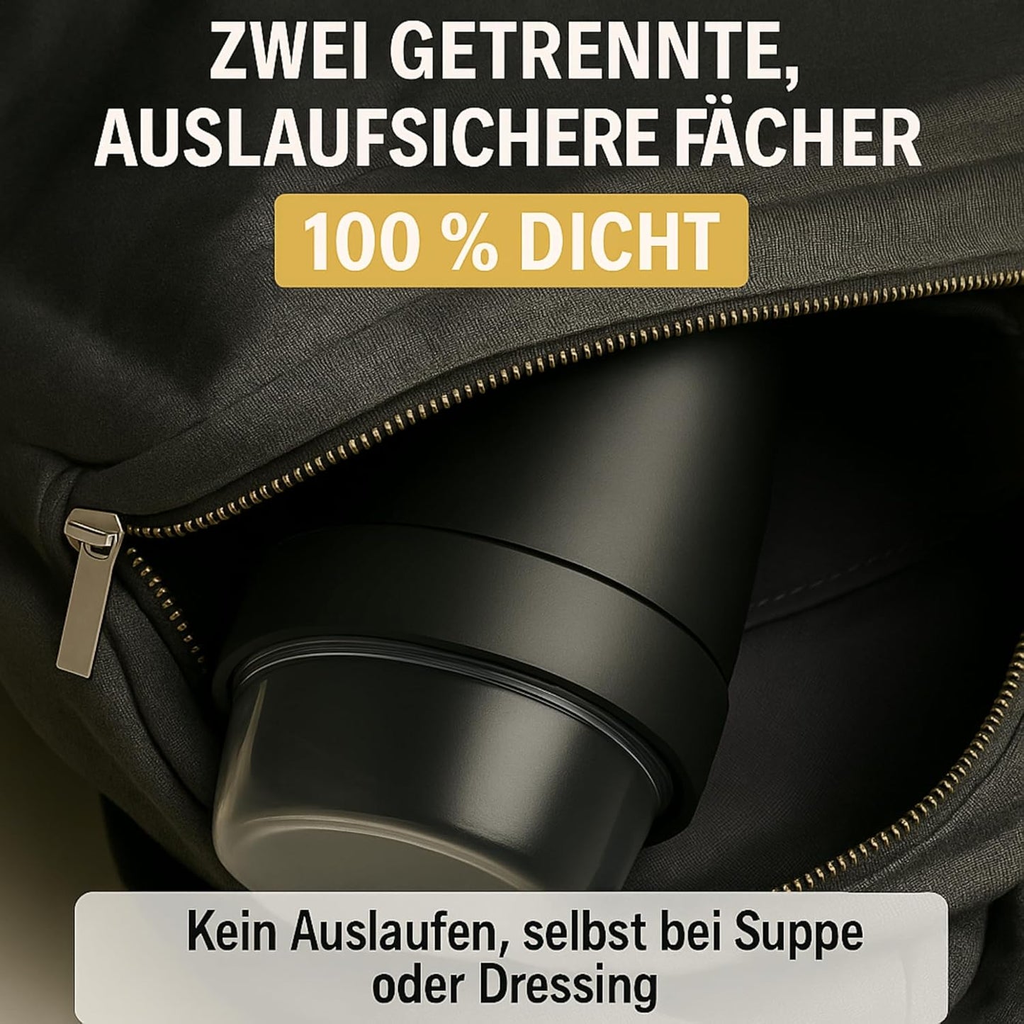 Lunchpot auslaufsicherer Essensbehälter (3 Fächer), 1150 ml (1er Pack)