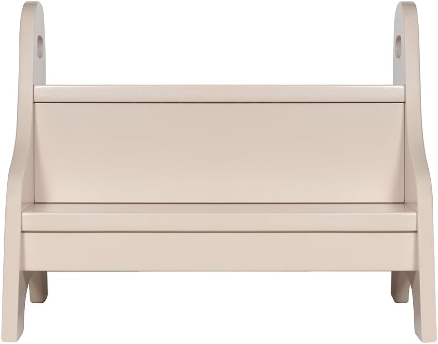Holztritt-Hocker mit 2 Stufen, Sand