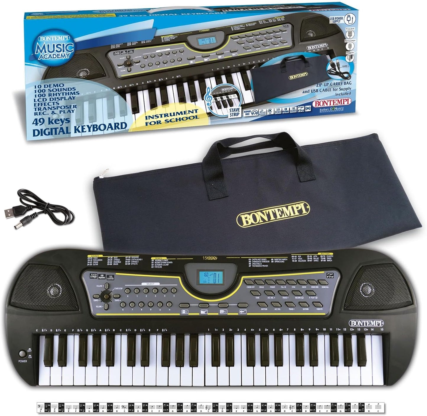 Keyboard, 49 Midi- Tasten